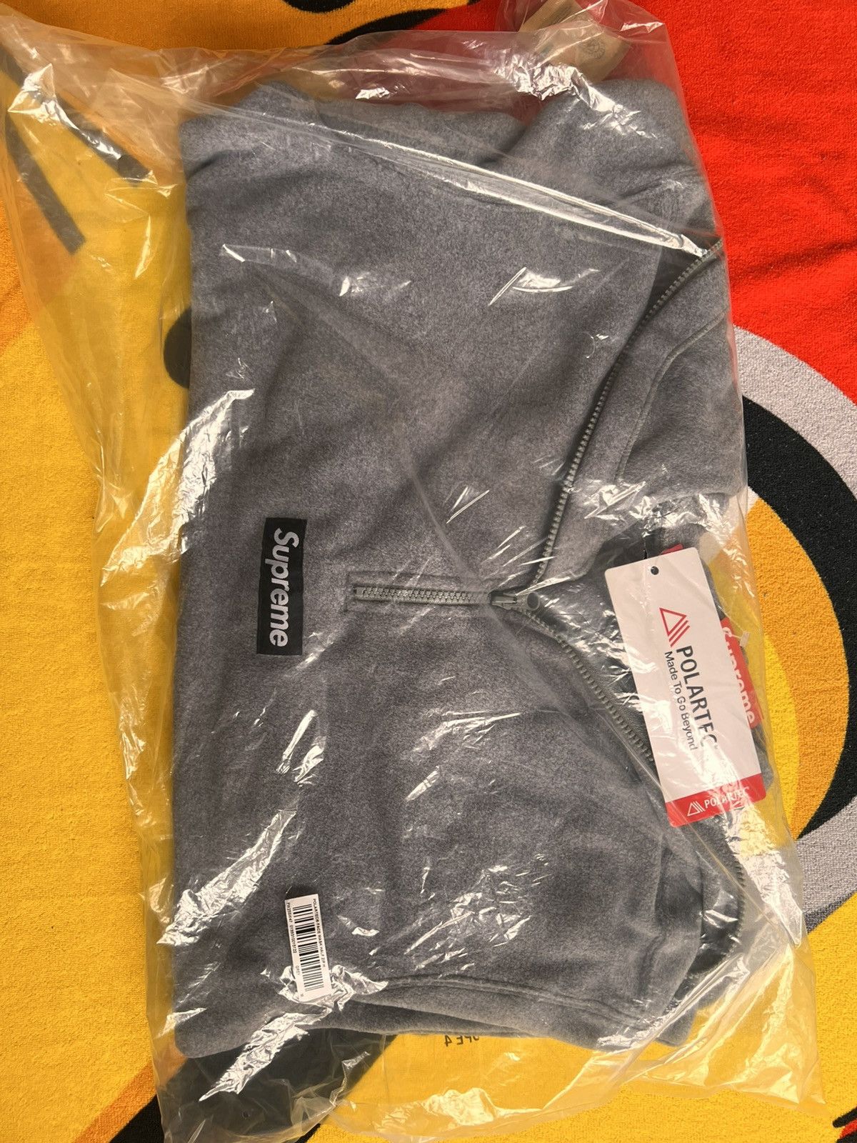 Supreme M Supreme Polartec Face Mask Half Zip Hooded Sweatshirt grey Size US M / EU 48-50 / 2 - 20 Thumbnail