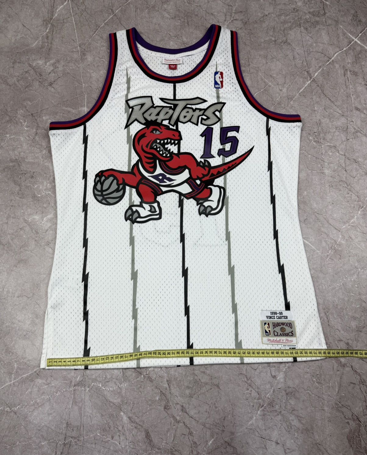 NBA Mitchell Ness Toronto Raptors 15 Carter White Jersey Shirt Size US L / EU 52-54 / 3 - 10 Thumbnail