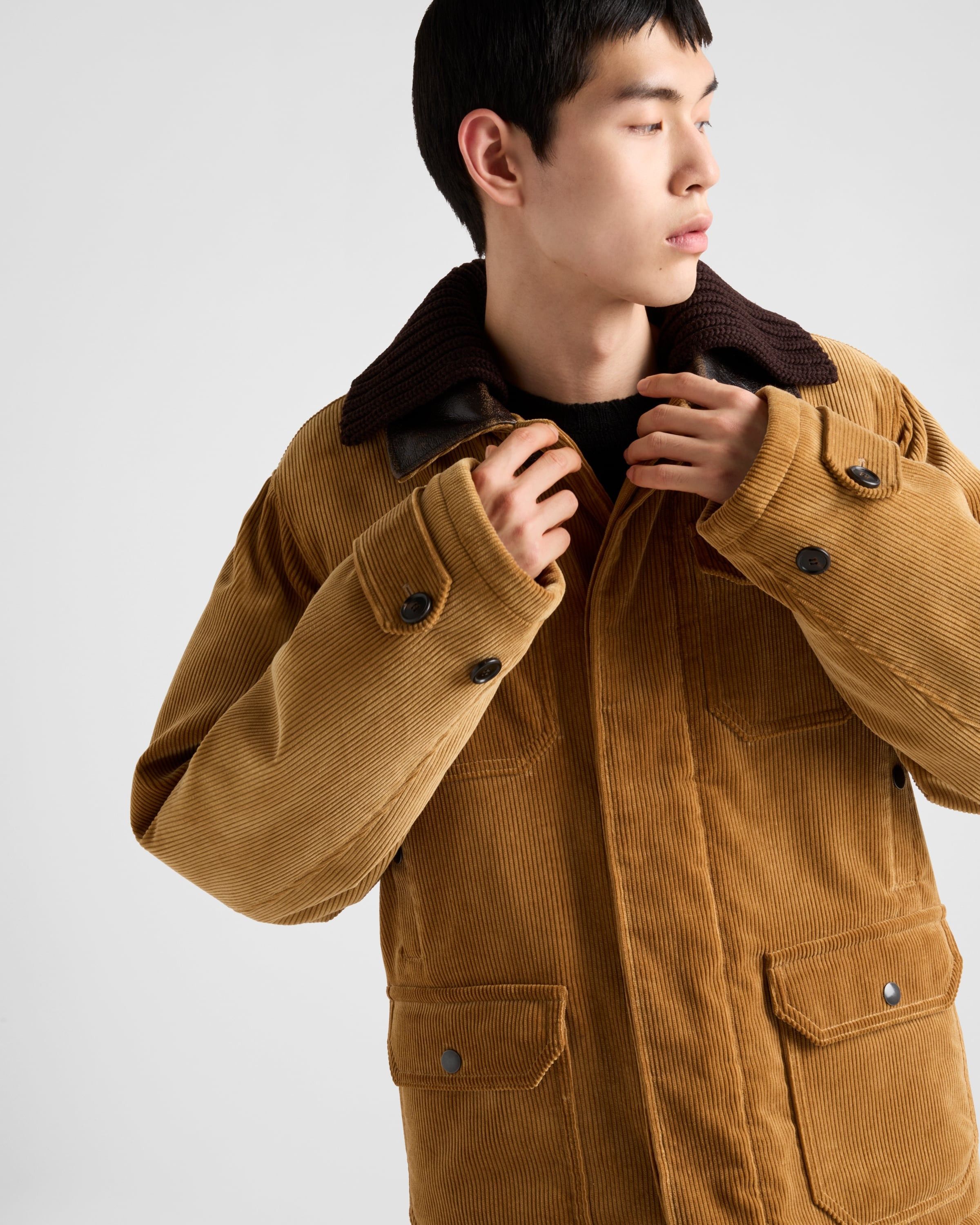 Prada o1la1rc1a0925 Corduroy Jacket in Mustard Size US L / EU 52-54 / 3 - 3 Thumbnail