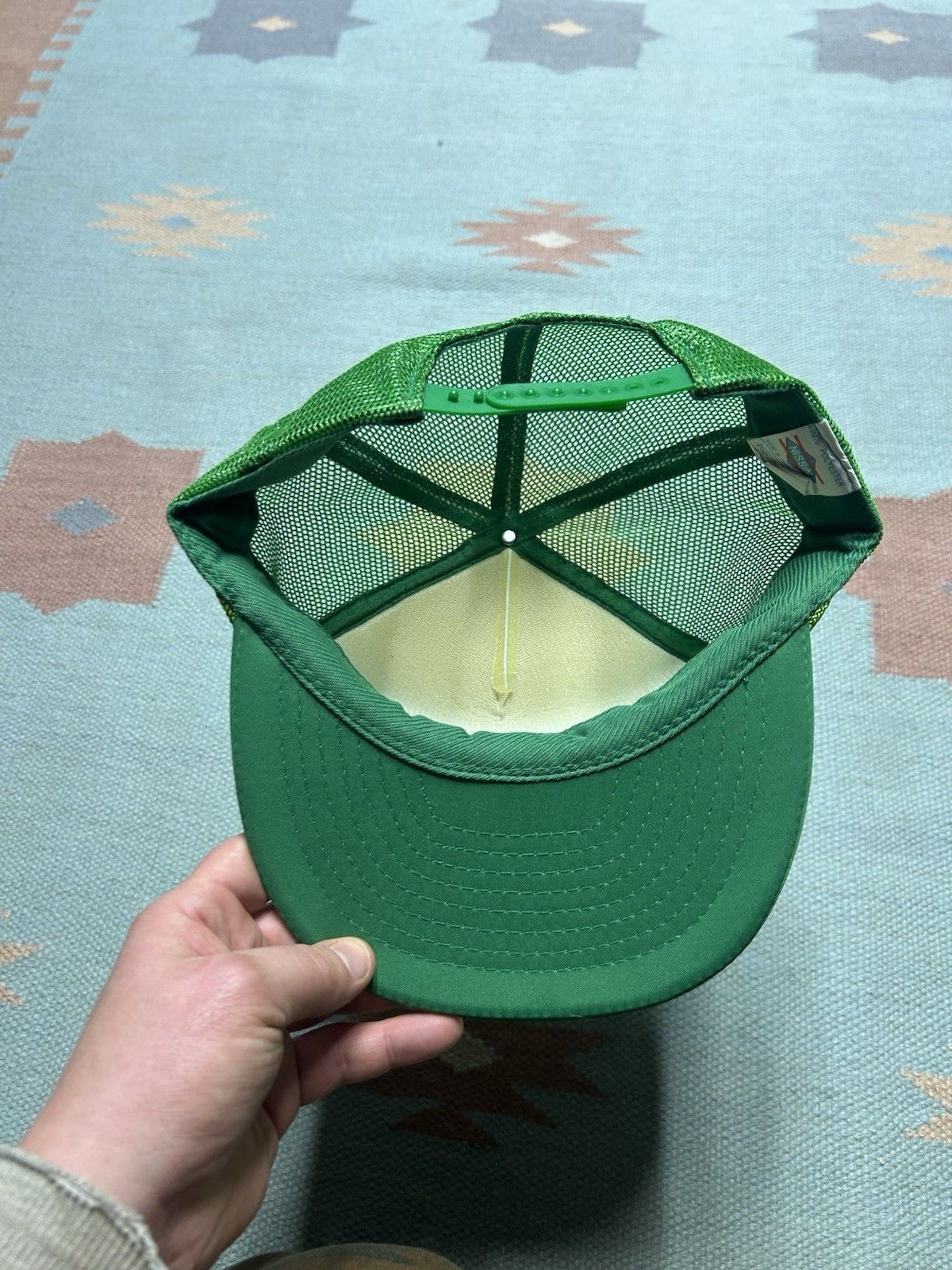 Vintage Vtg trucker hat Clawson tank Michigan oil gas green white Size ONE SIZE - 5 Thumbnail
