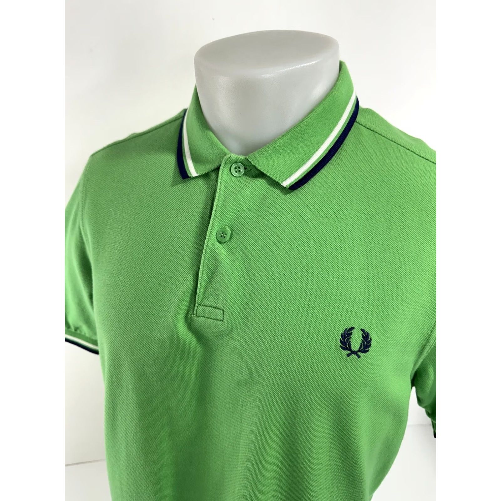 Fred Perry Fred Perry Polo Shirt Embroidered Slim M L Green Men Polo Slim Fit Adult Medium Mens Size US M / EU 48-50 / 2 - 3 Thumbnail
