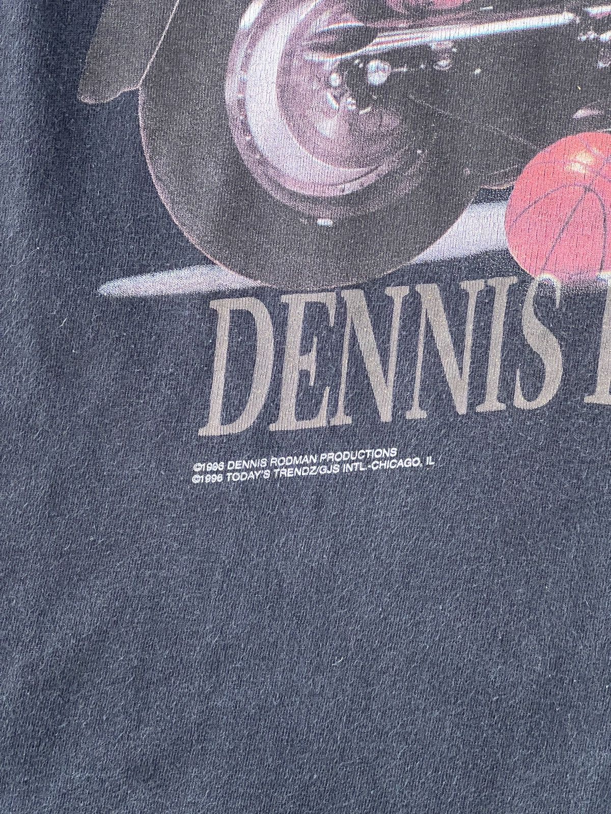 Vintage Vintage 1996 Dennis Rodman Bad Motorcycle Basketball Large Size US L / EU 52-54 / 3 - 6 Thumbnail