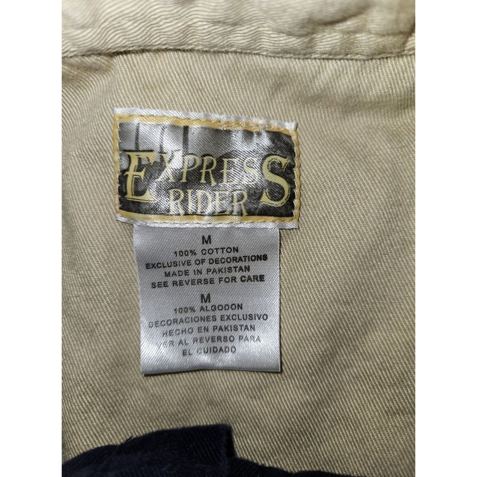 Express VINTAGE Express Rider Shirt Mens Medium Navy White Western Aztec Embroidered Cowboy Size US M / EU 48-50 / 2 - 2 Thumbnail