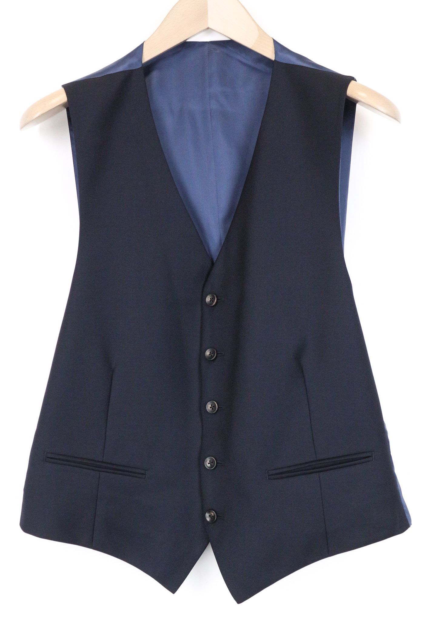 Suitsupply FERRARA UK40S Navy Wool Slim Suit 75038 Size 40S - 4 Thumbnail