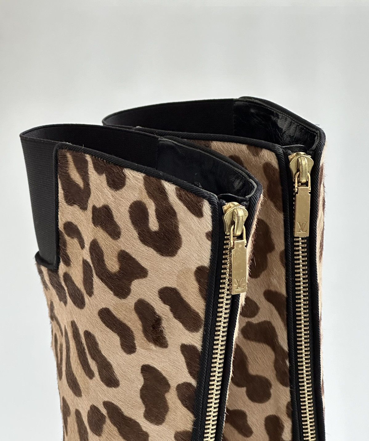 Louis Vuitton × Vintage *sz36.5* LOUIS VUITTON 2003 Leopard Zip Boots y2k archive Size US 6.5 / IT 36.5 - 16 Thumbnail