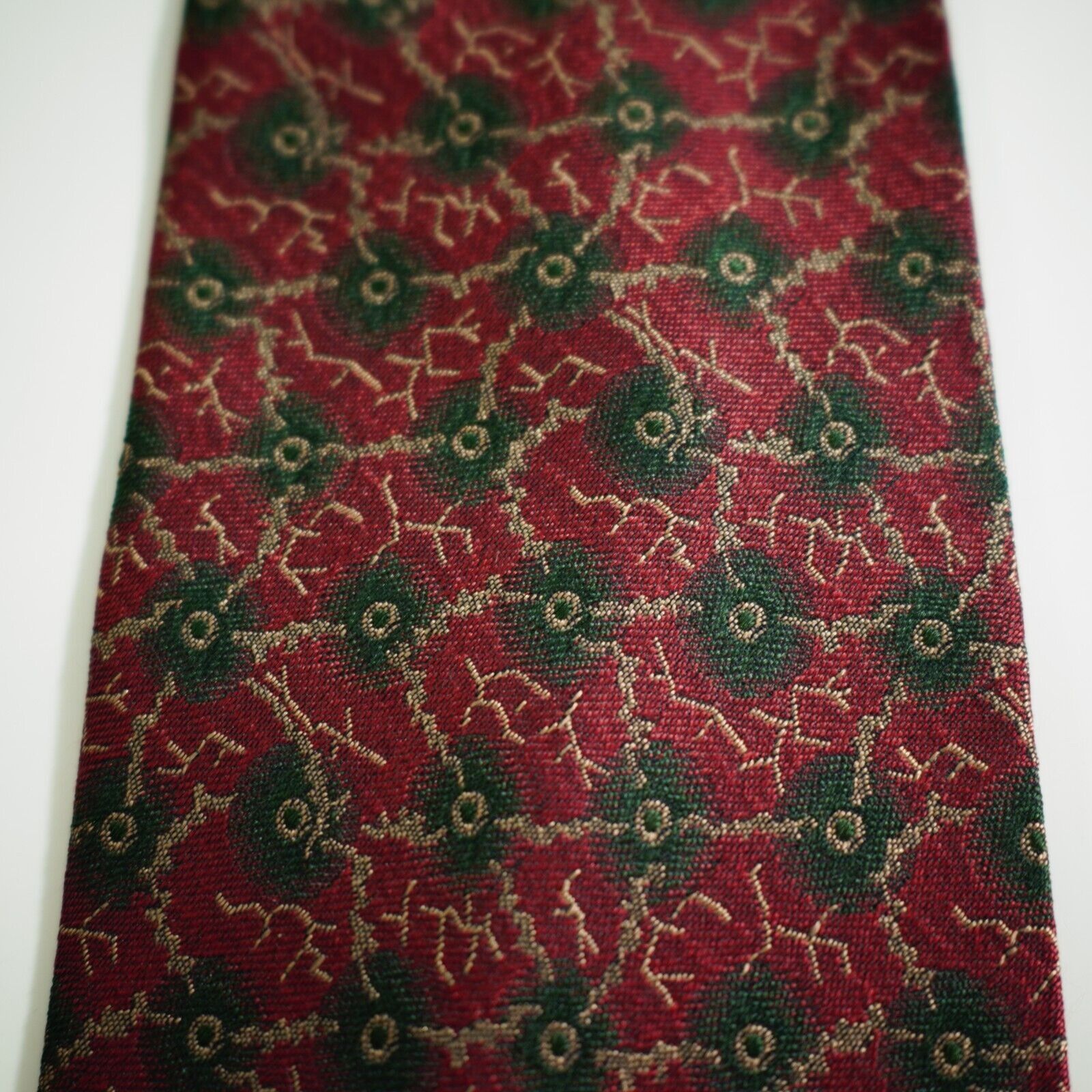 Giorgio Armani Giorgio Armani Cravatte Red Black Abstract Geometric Print W Size ONE SIZE - 3 Thumbnail
