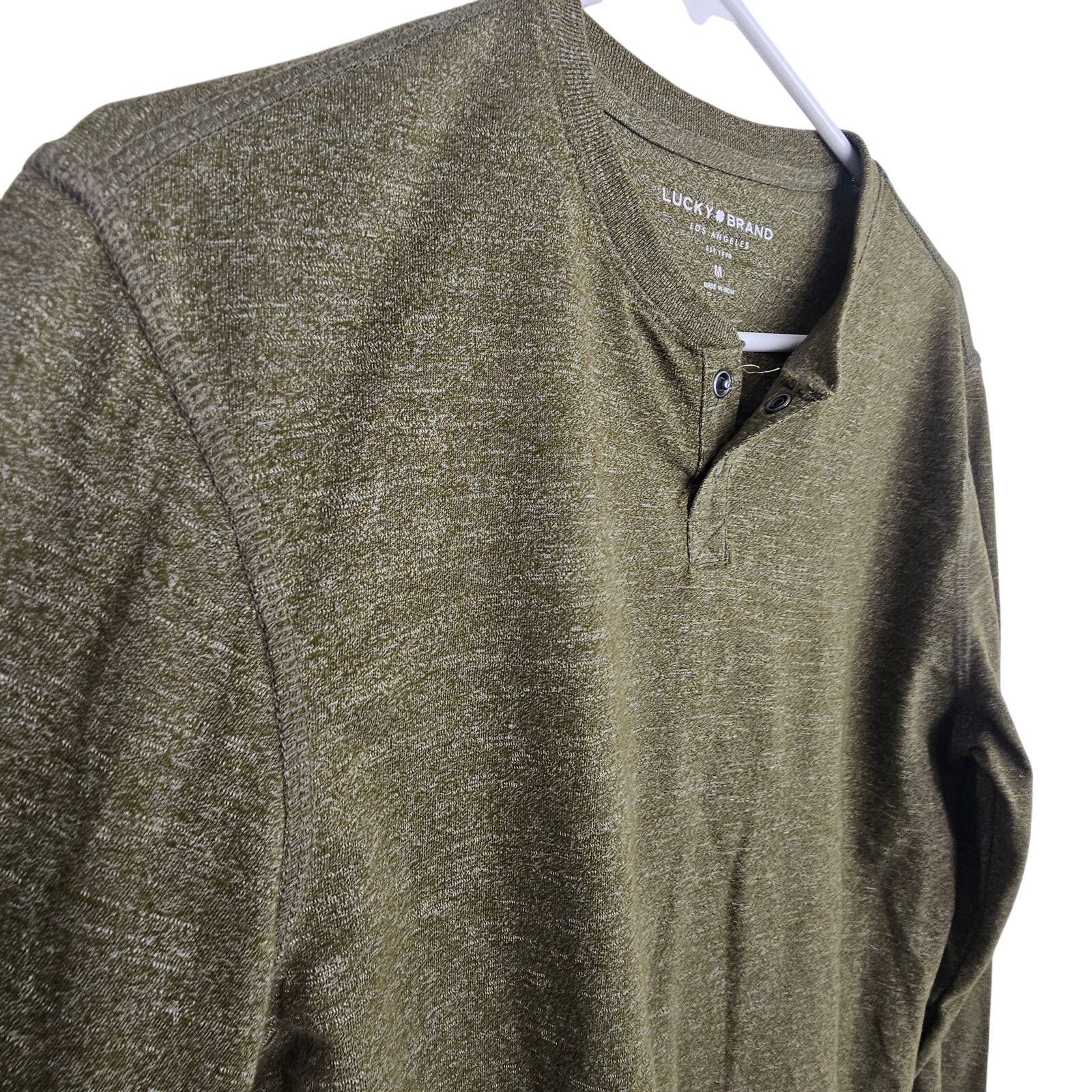 Lucky Brand Lucky Brand Mens Pullover Henley Shirt Size M Stretch Grunge Size US M / EU 48-50 / 2 - 5 Thumbnail