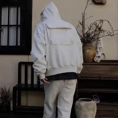 VIBE Oversized streetwear pullover sweatshirt with pockets Size US XL / EU 56 / 4 - 2 Thumbnail