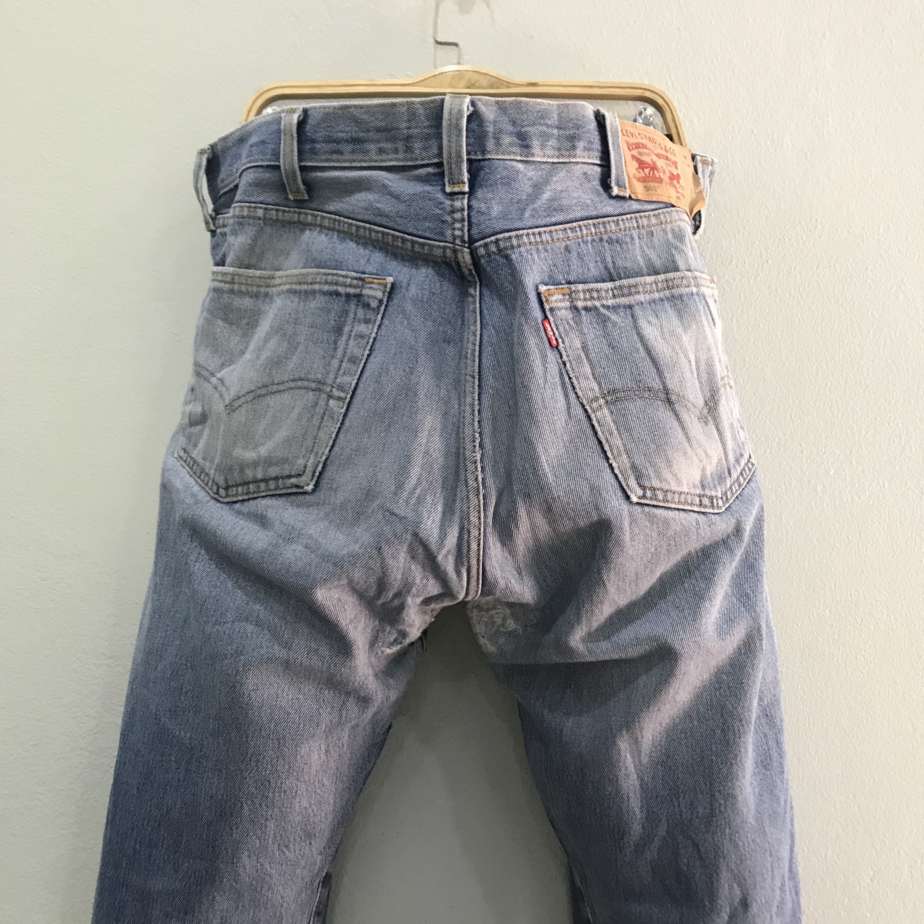 Levi's Vintage Y2K Levi’s 501 Straight Leg Jeans Faded Blue Indigo Size US 40 / EU 56 - 11 Thumbnail