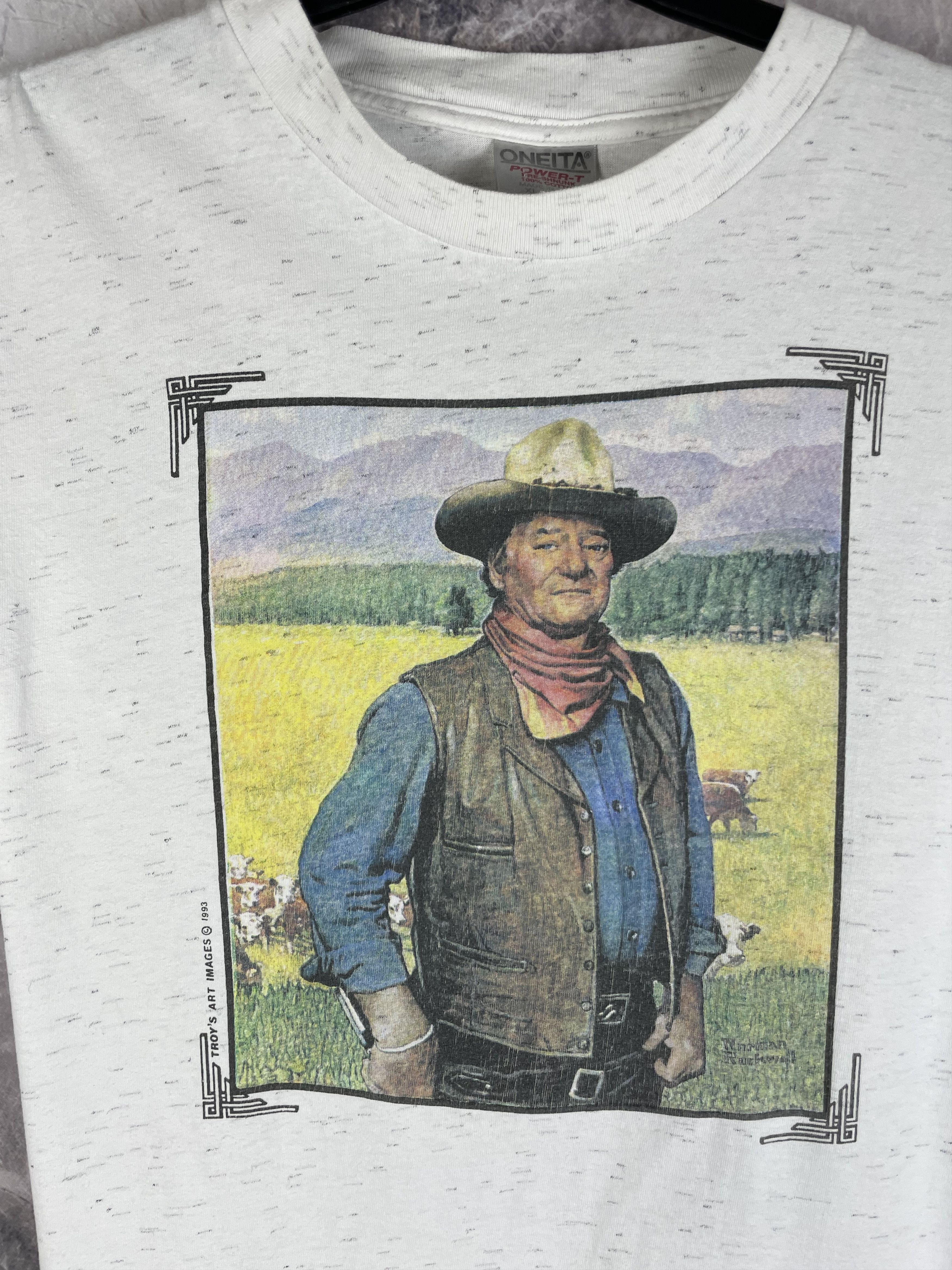 Vintage Vintage John Wayne 1993 Tee Size US XL / EU 56 / 4 - 3 Thumbnail