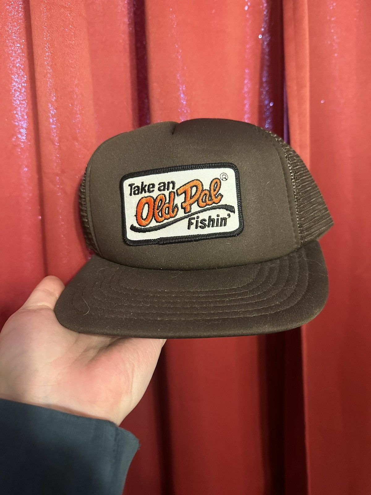 Vintage Vintage Fishing Trucker Hat 80’s Take An Old Pal Fishing Size ONE SIZE - 1 Thumbnail