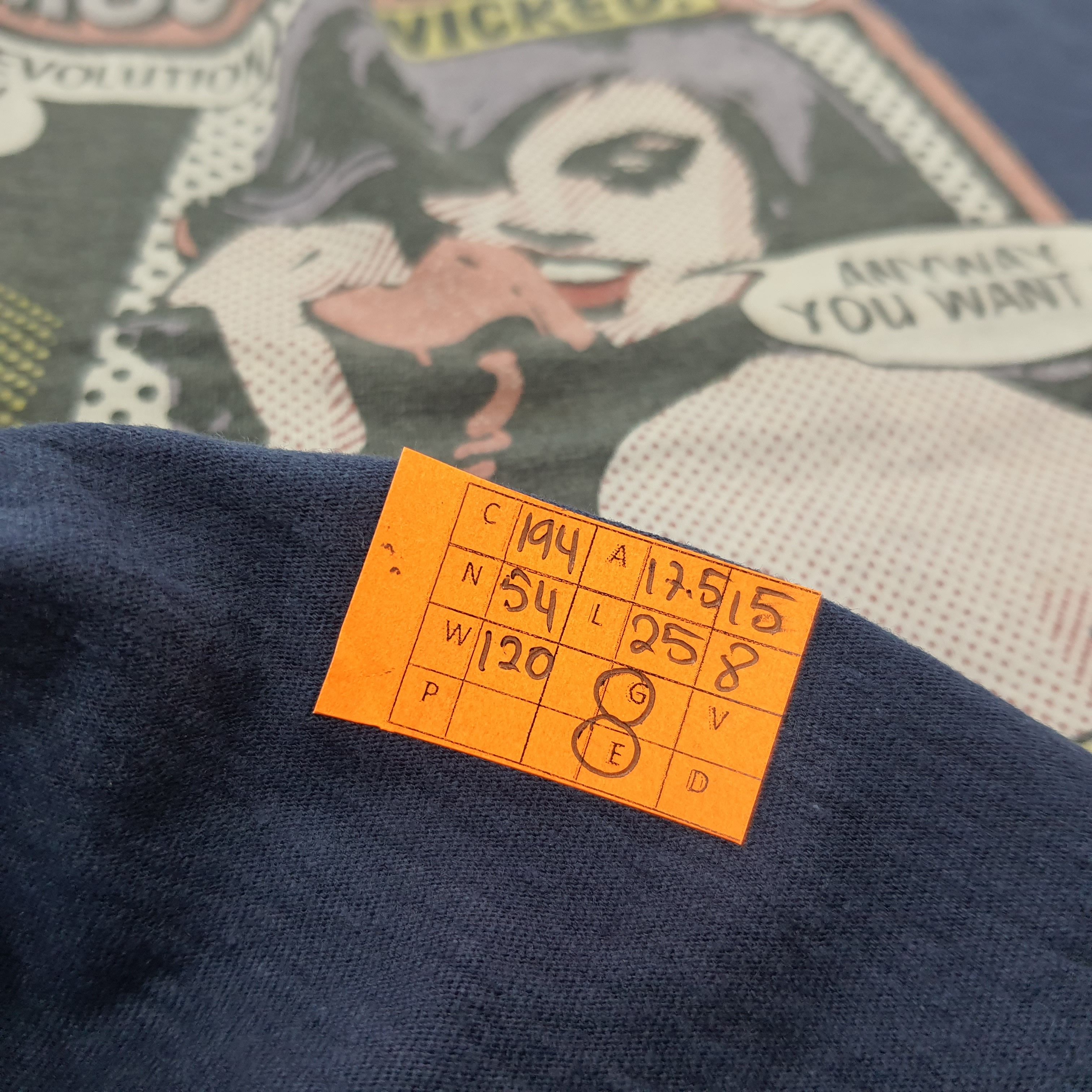 Hysteric Glamour × Japanese Brand × Vintage Vintage Hysteric Glamour Comic Style Japanese Brand Tshirt Size US S / EU 44-46 / 1 - 10 Thumbnail