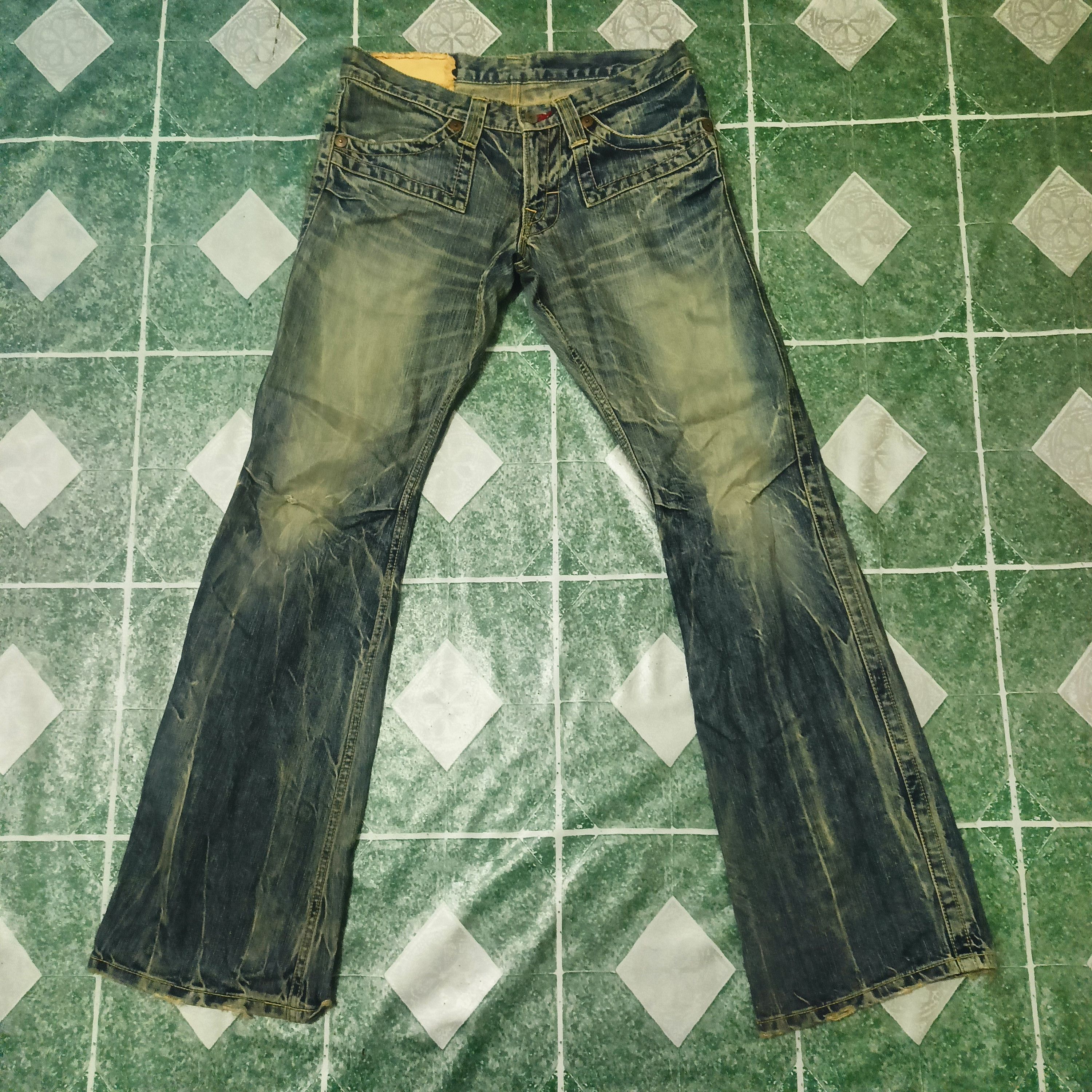 Tornado Mart Crazy blue way jeans flared jeans denim bootcut Size US 32 / EU 48 - 1 Thumbnail