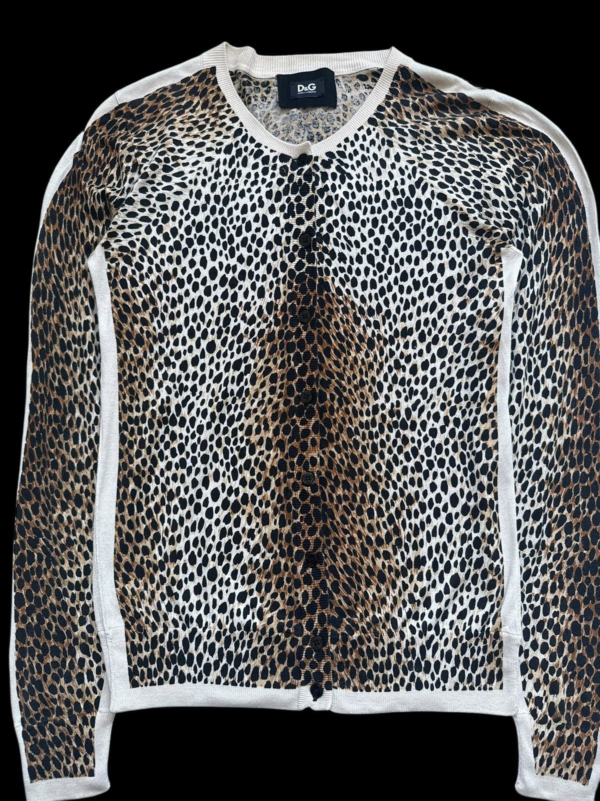 Dolce & Gabbana D&G Dolce & Gabbana Leopard Print Silk Cardigan Vintage y2k Size M / US 6-8 / IT 42-44 - 2 Thumbnail