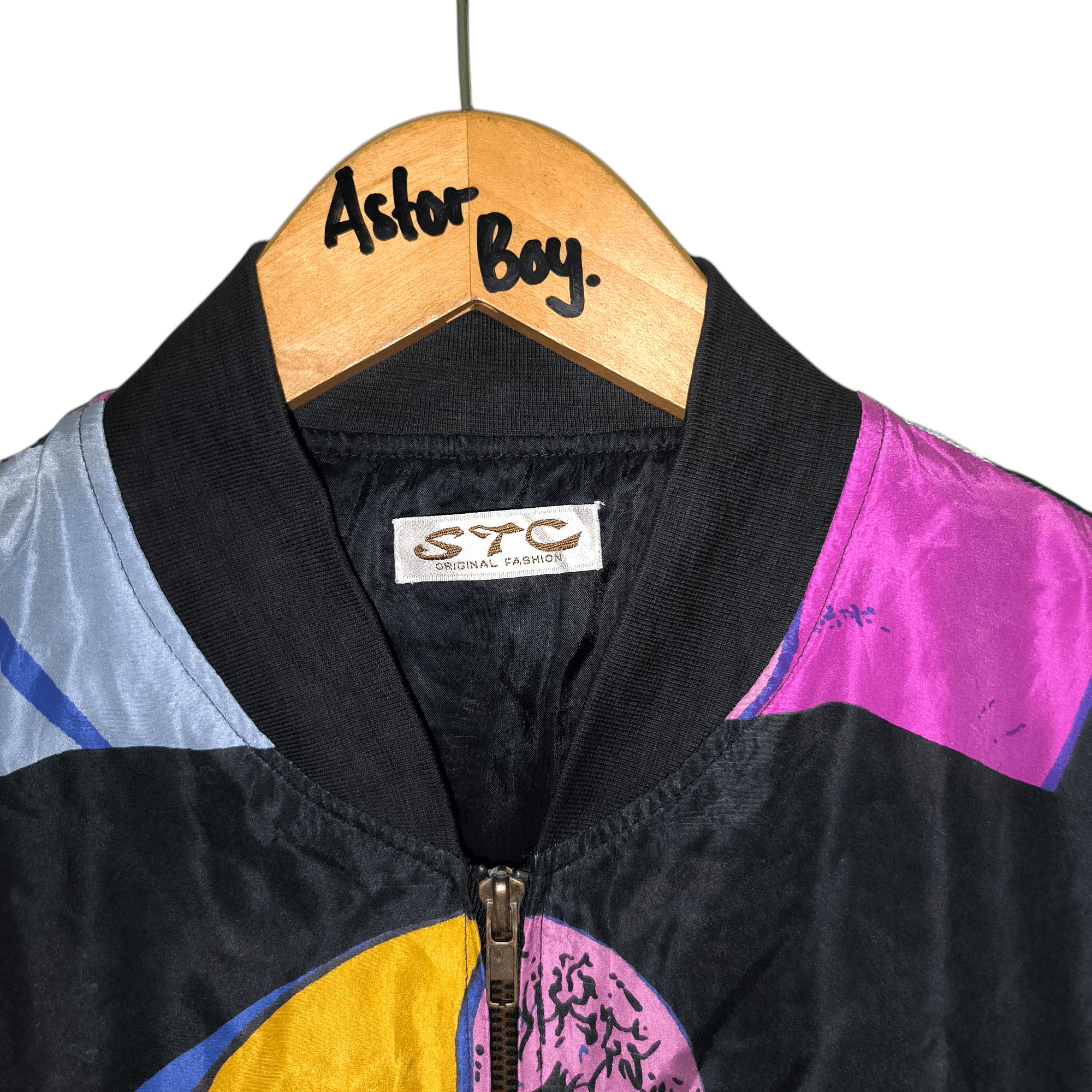 Vintage Vintage Picasso Silk Bomber Jacket Size US XL / EU 56 / 4 - 3 Thumbnail