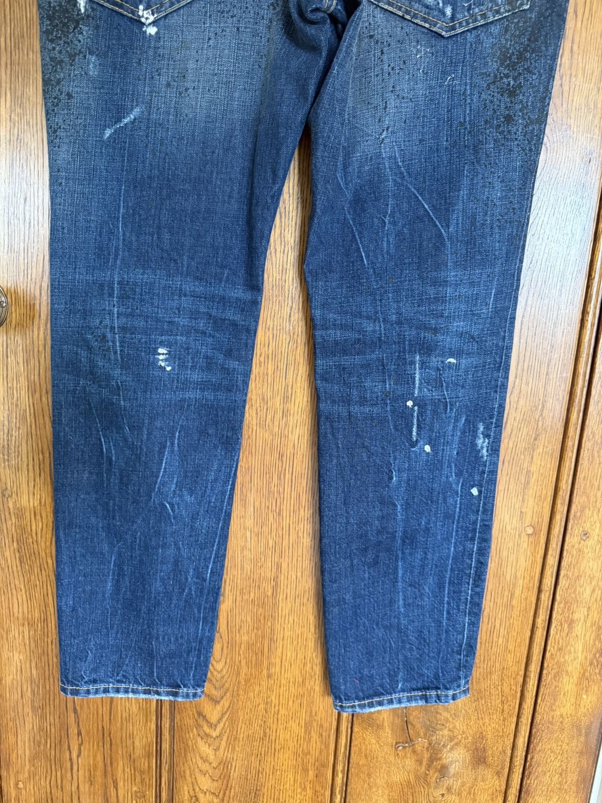 Dsquared2 SS16 Dsquared2 denim suit pant jeans distressed waxed paint Size US 34 / EU 50 - 17 Thumbnail