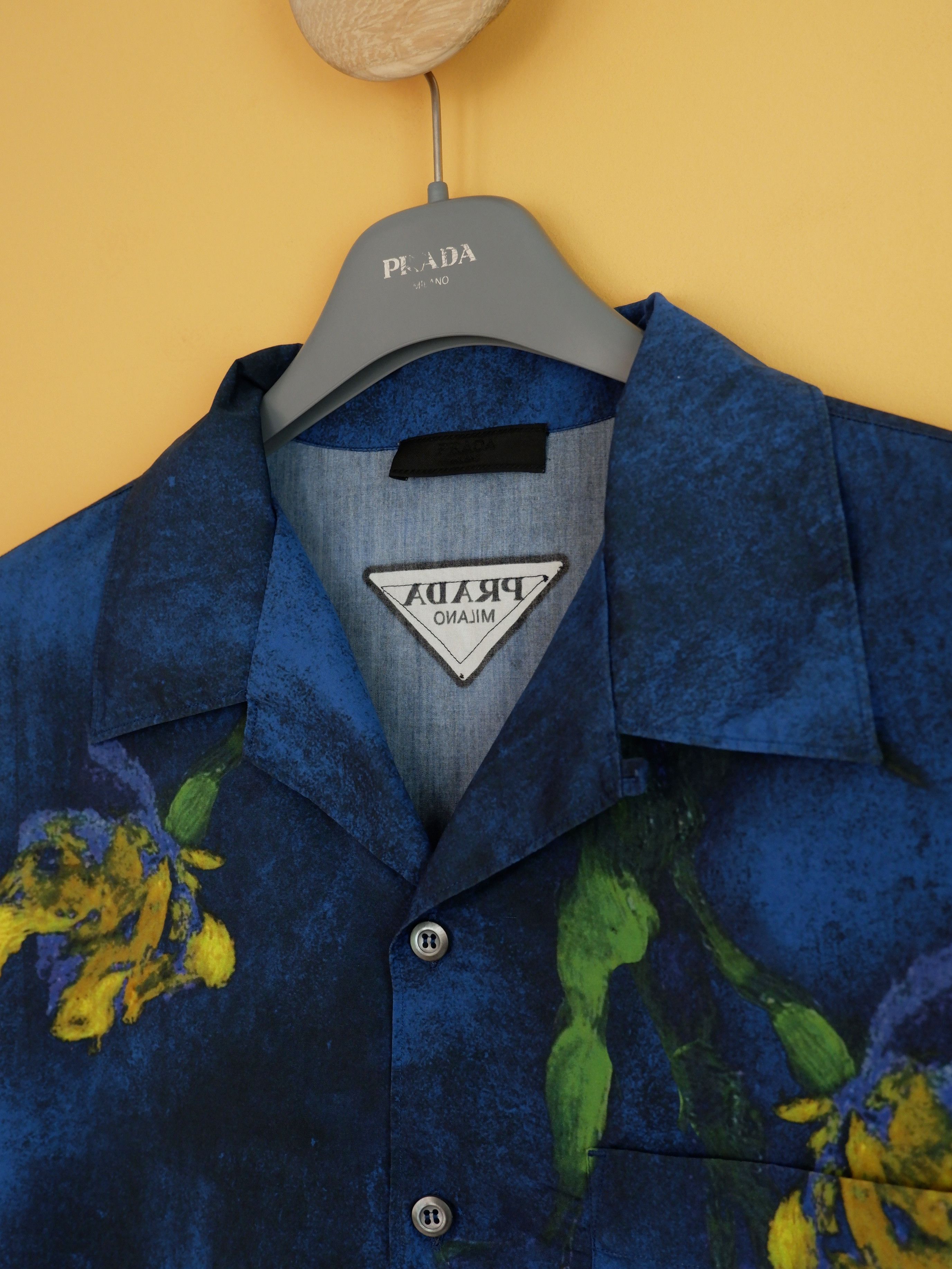 Prada Last drop! Prada hand-painted effect printed shirt SS23 Size US XL / EU 56 / 4 - 2 Thumbnail