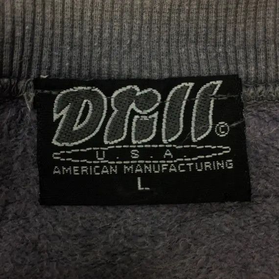 Vintage DRILL USA American Manufacturing Crewneck Sweatshirt Size US L / EU 52-54 / 3 - 8 Thumbnail