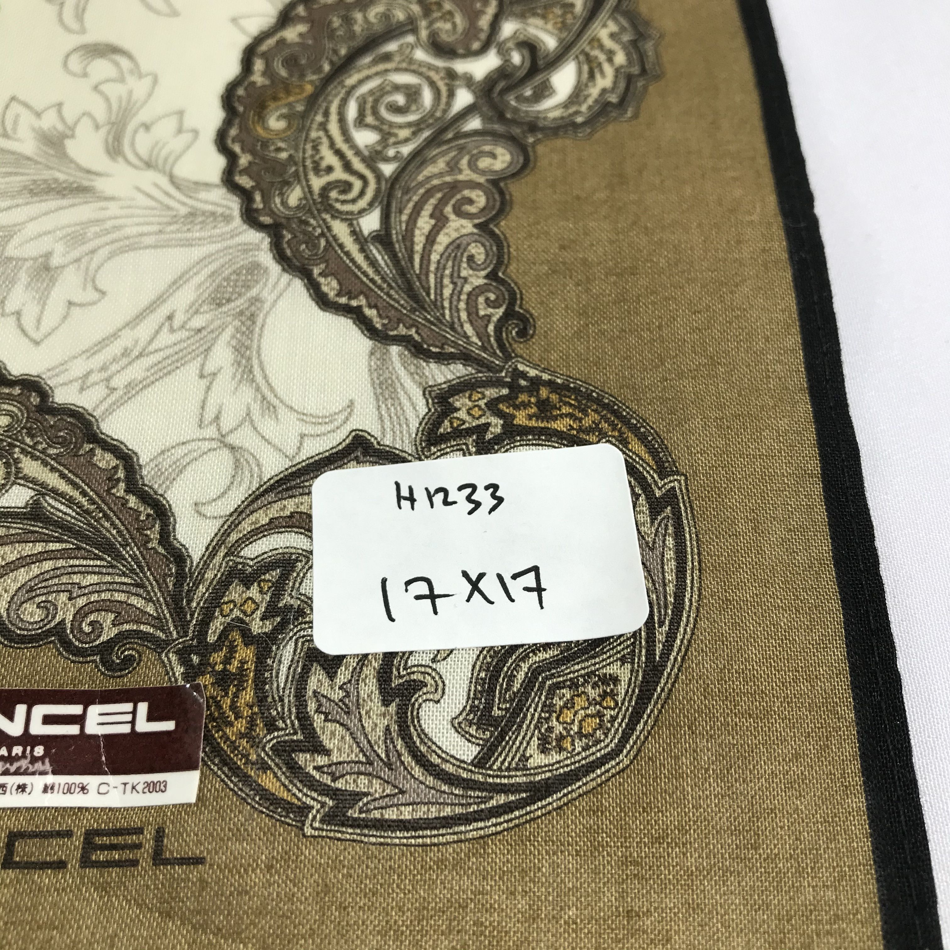 Lancel Lancel Paisley Handkerchief Neckerchief Bandana H1233 Size ONE SIZE - 4 Thumbnail