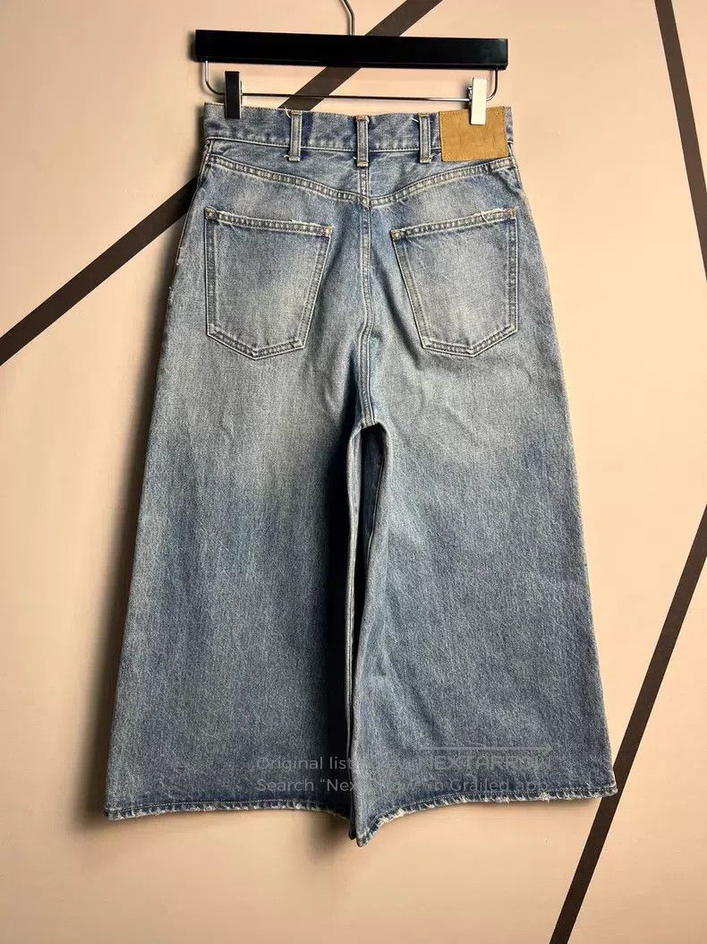 Celine CELINE Light Blue Wide-Leg Flare 8-Quarter Jeans i Size US 26 / EU 42 - 2 Thumbnail