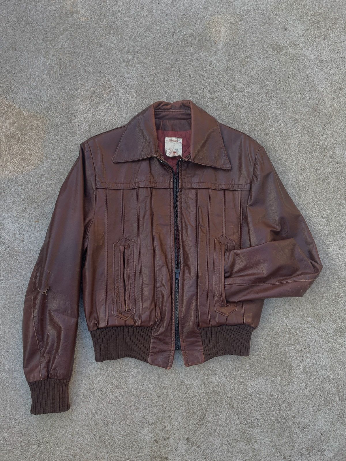 Danier 1970s Vintage Biker Jacket Size US S / EU 44-46 / 1 - 1 Thumbnail