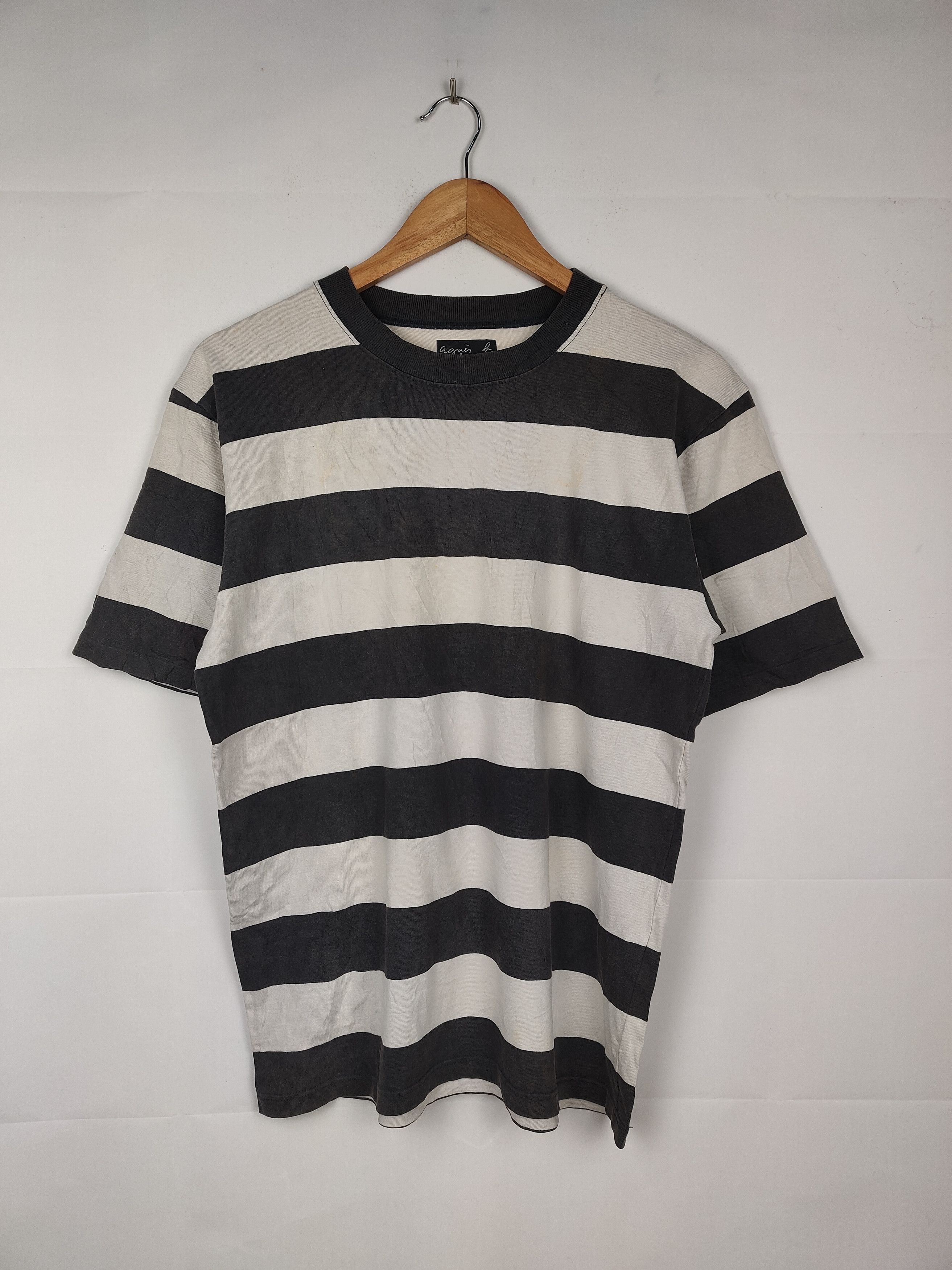 Japanese Brand × agnes b. Agnes B Stripe Shirt Size US M / EU 48-50 / 2 - 1 Thumbnail