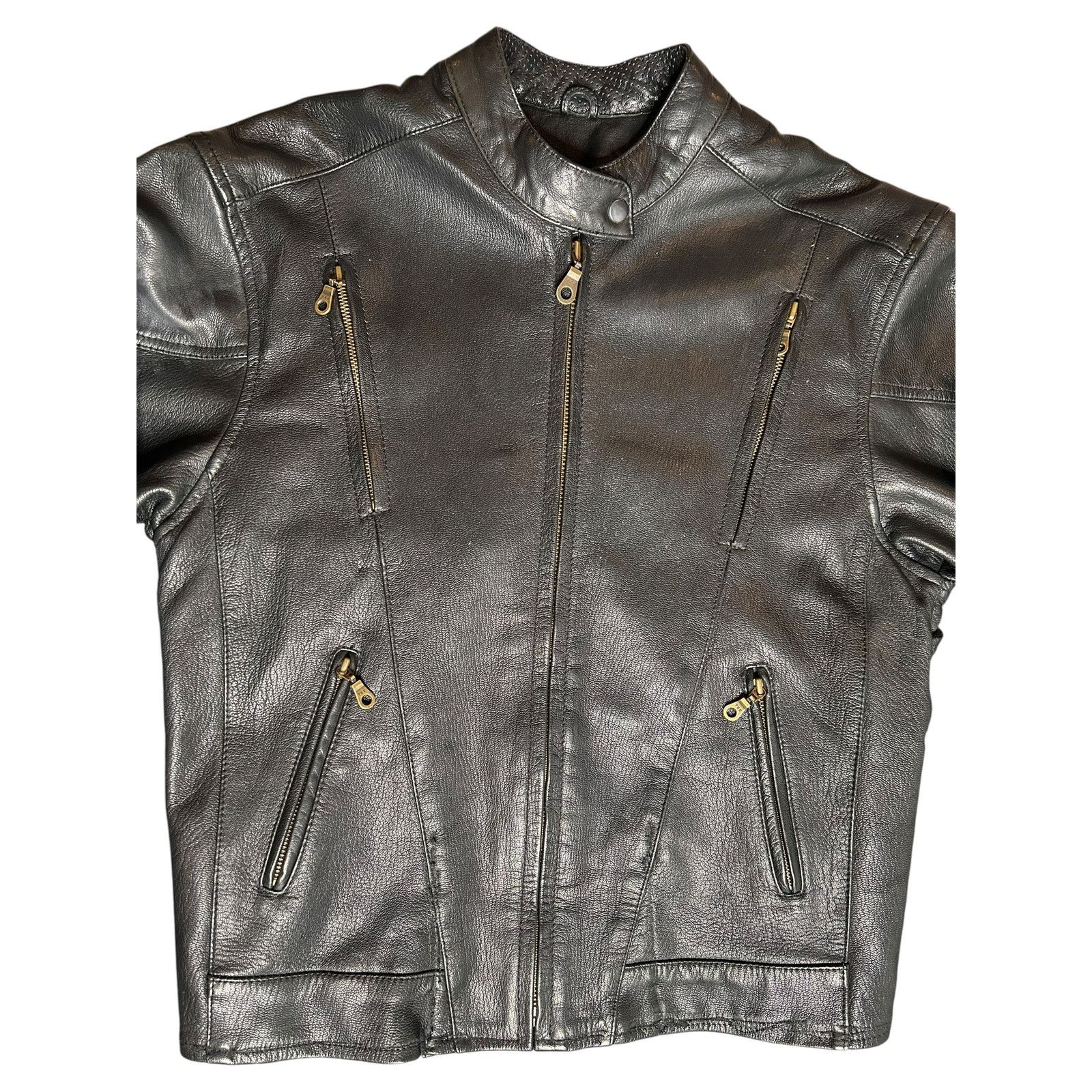 Designer × Harley Davidson × Vintage Vintage Harley Davidson Motorcycles Leather Biker Jacket Size US M / EU 48-50 / 2 - 5 Thumbnail
