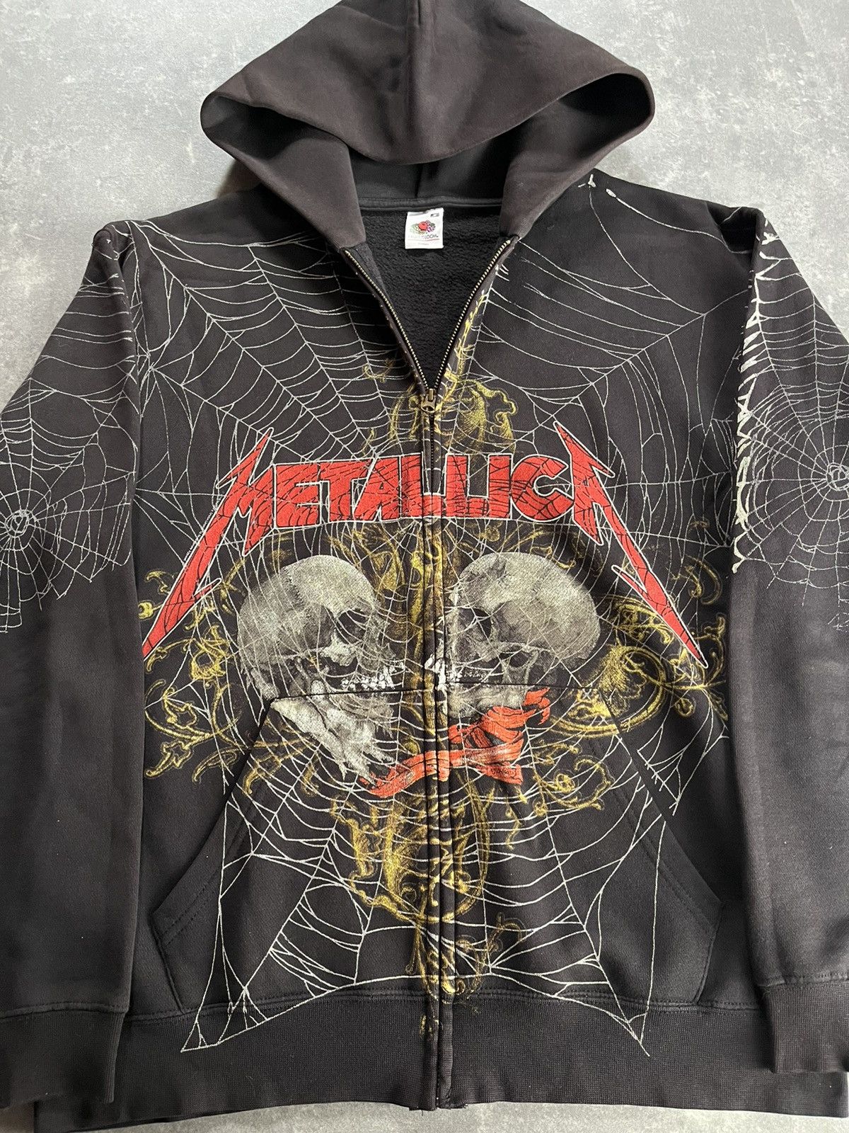 Metallica 2010 Metallica Web AOP Printed Rare Zip Hoodie M Size US M / EU 48-50 / 2 - 8 Thumbnail