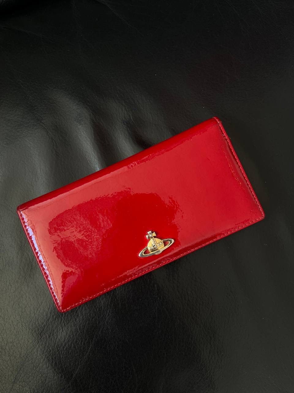 Vivienne Westwood Red Patent Leather Vivienne Westwood Wallet Clutch Bilford Size ONE SIZE - 1 Thumbnail