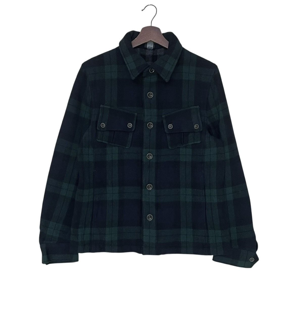 Japanese Brand × Vintage Vintage Japanese Brand Inherit Wool Shirt 2000s Size US M / EU 48-50 / 2 - 1 Thumbnail