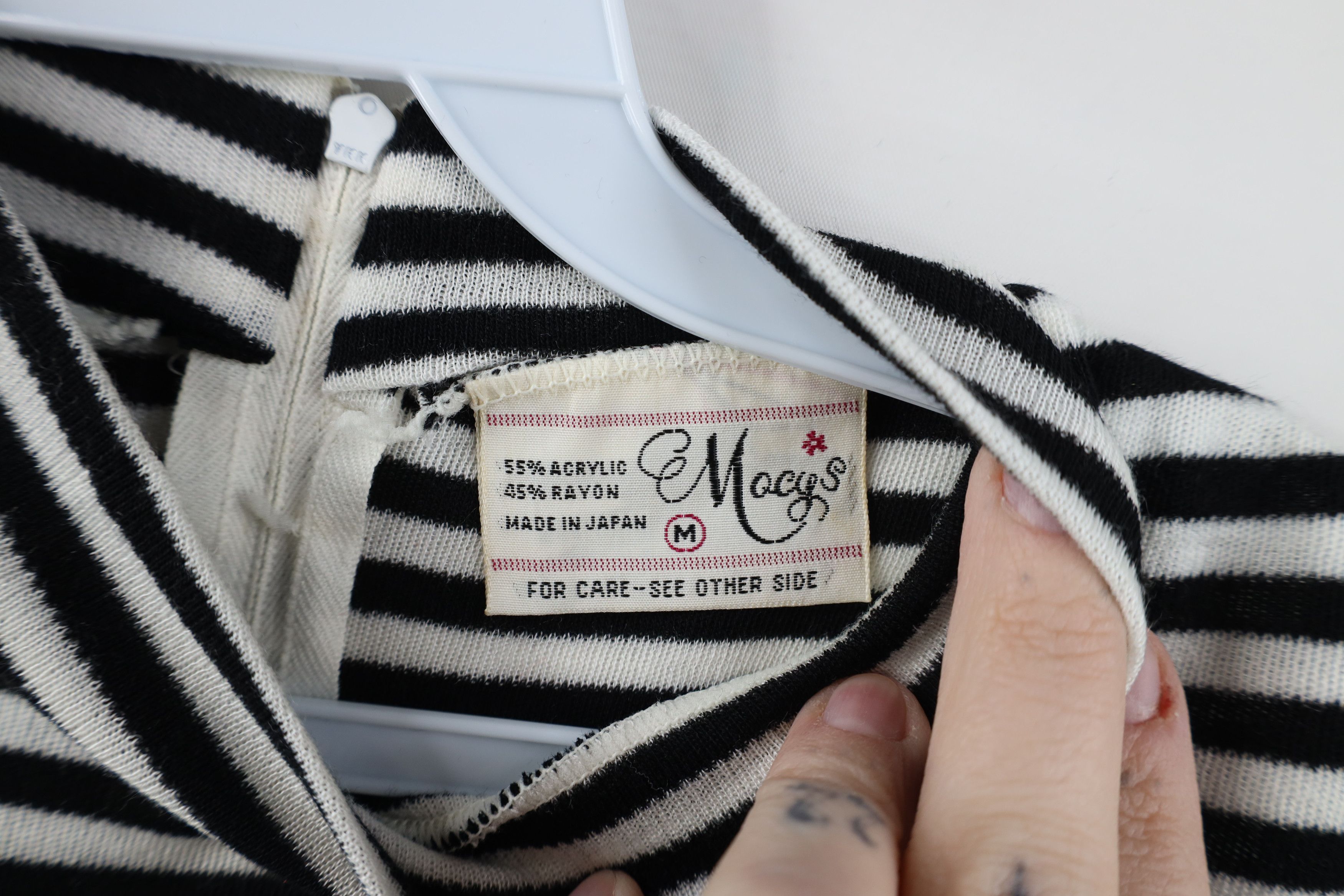 Vintage Vintage 60s 70s Macys Block Sleeveless Knit Shirt Japan Size M / US 6-8 / IT 42-44 - 5 Thumbnail