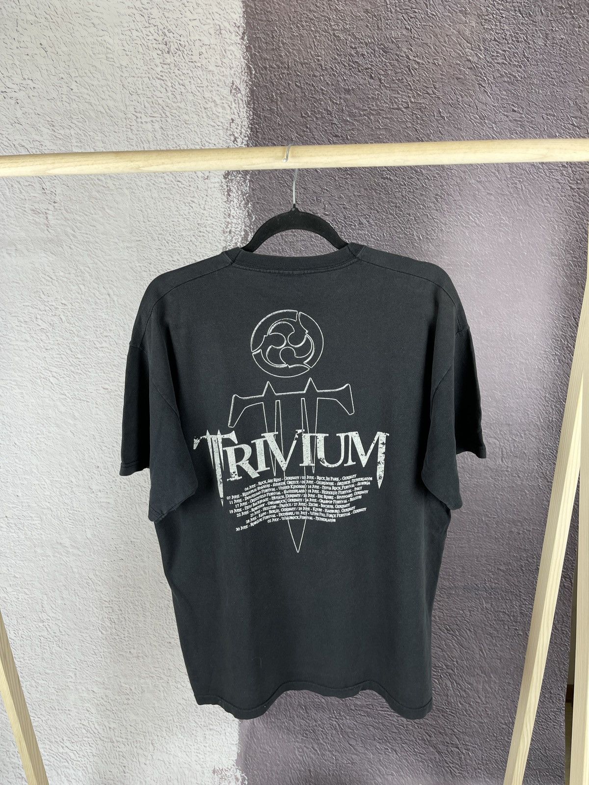 Band Tees FotL Trivium vintage y2k European tour tee shirt rare Size US L / EU 52-54 / 3 - 10 Thumbnail