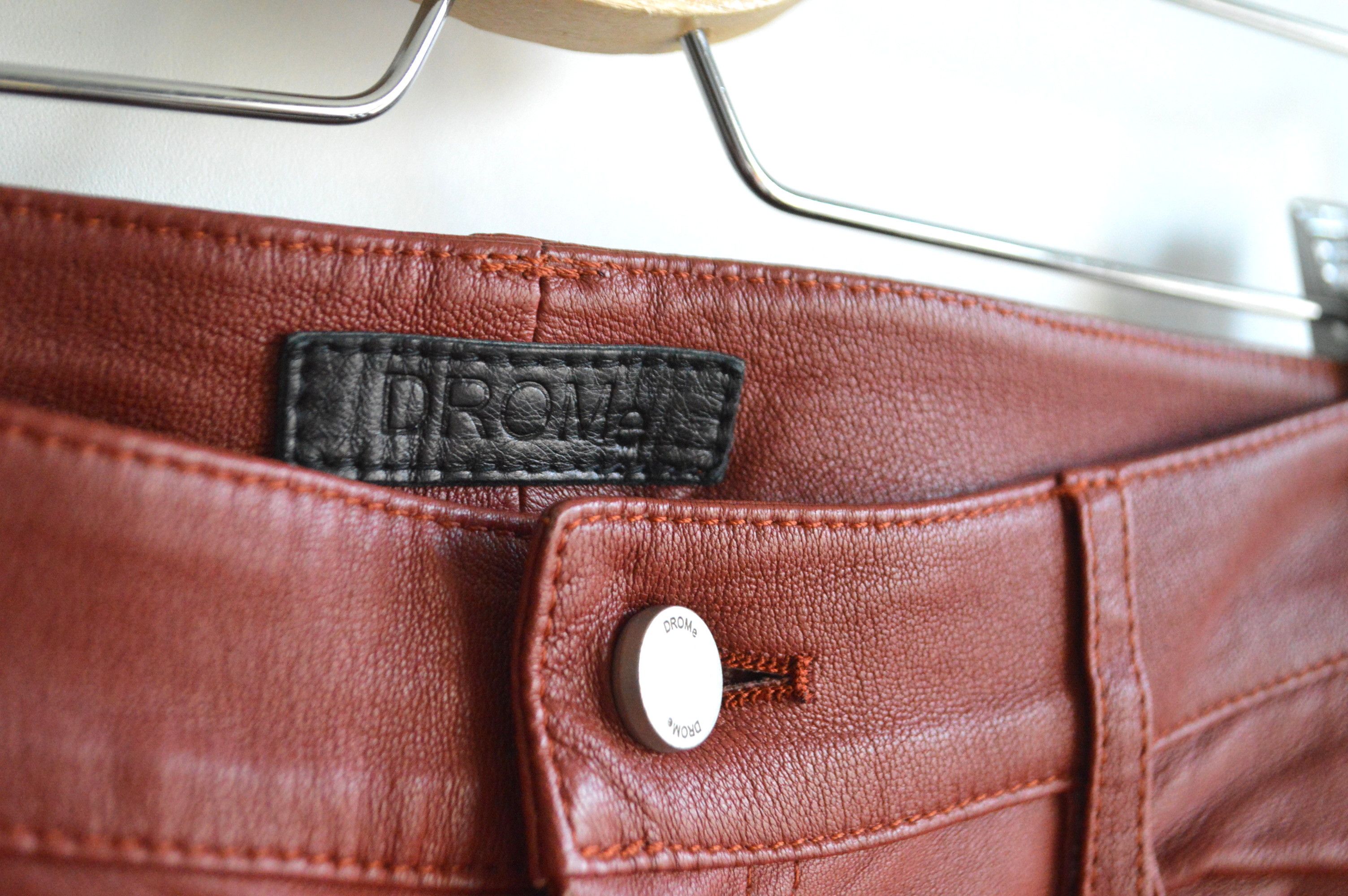 Drome DROMe Luxury Leather Pants, 100% Genuine Leather, M Premium Size 27" / US 4 / IT 40 - 5 Thumbnail