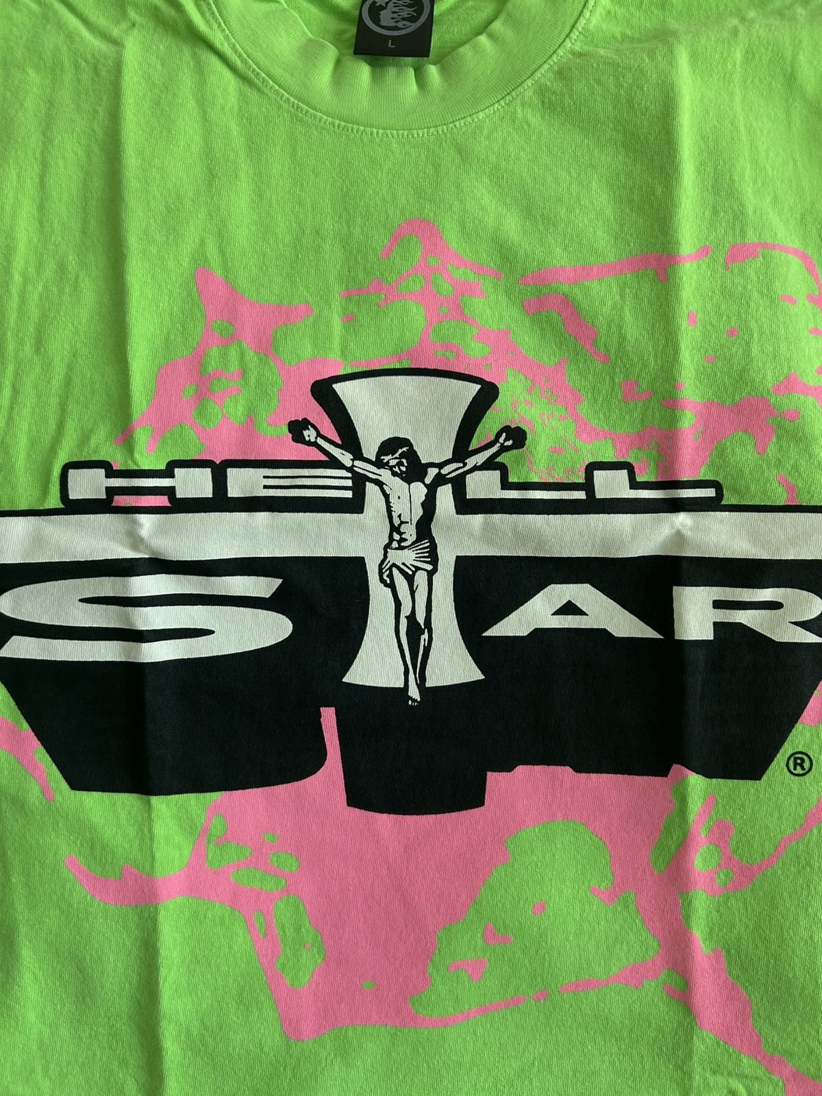 HELLSTAR Hellstar Jesus Tee Green Path to Paradise Large Capsule 9 Size US L / EU 52-54 / 3 - 4 Thumbnail