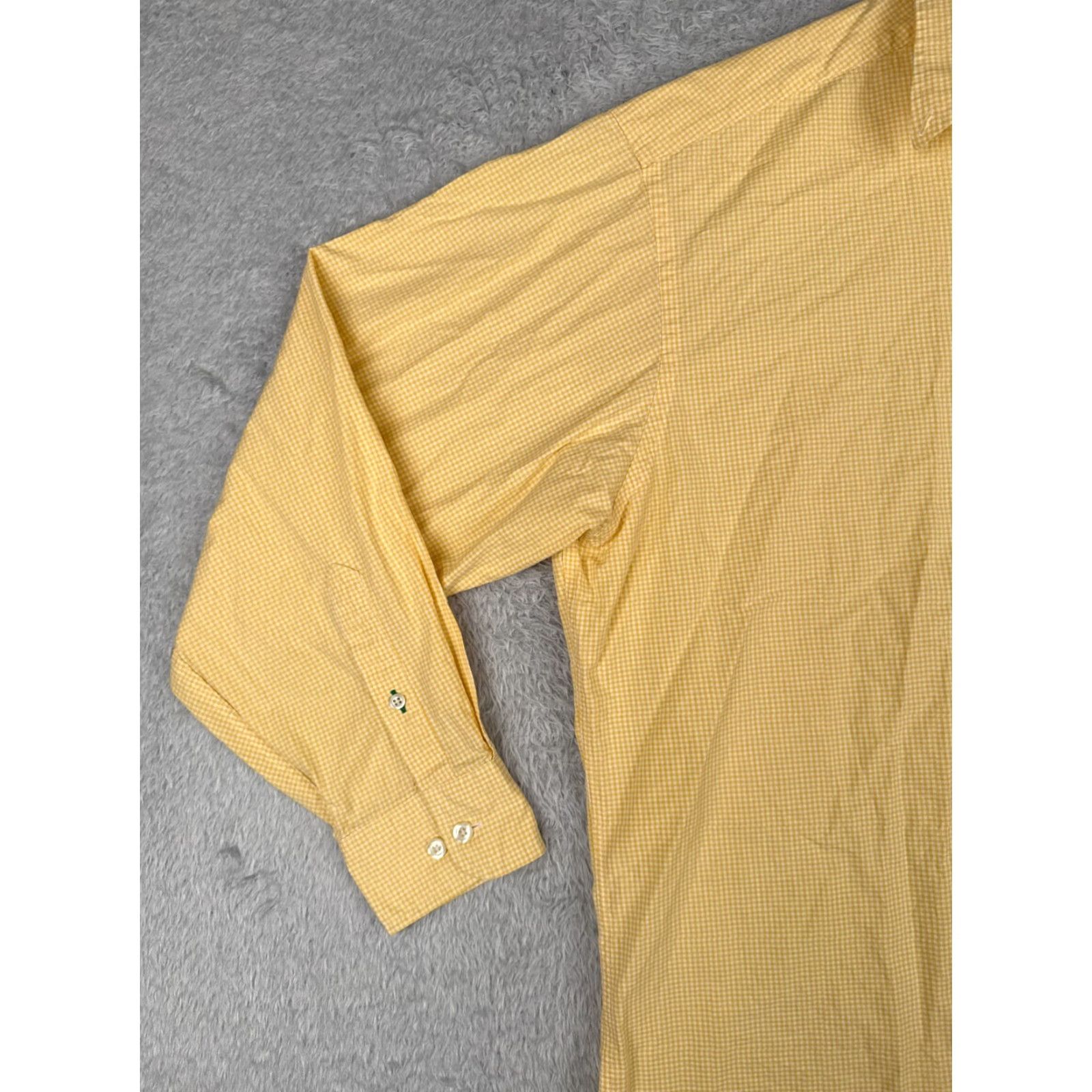 Tommy Hilfiger Tommy Hilfiger Shirt Men XL Yellow Plaid 100% Cotton Long Sleeve Pocket Button-Up Fashion Colorful 34-35 Size US XL / EU 56 / 4 - 5 Thumbnail
