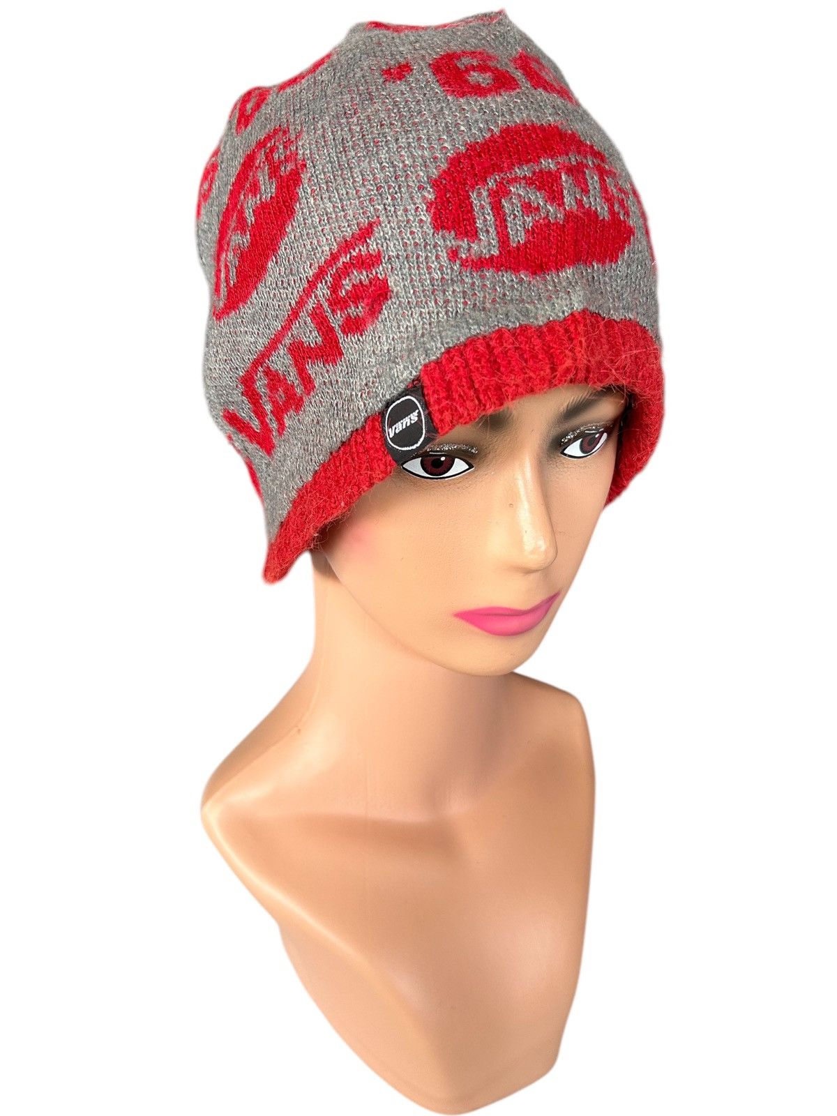 Vans × Vintage Vans Vintage Beanie Hats Full Print Rare ☠️☠️ Size ONE SIZE - 1 Thumbnail