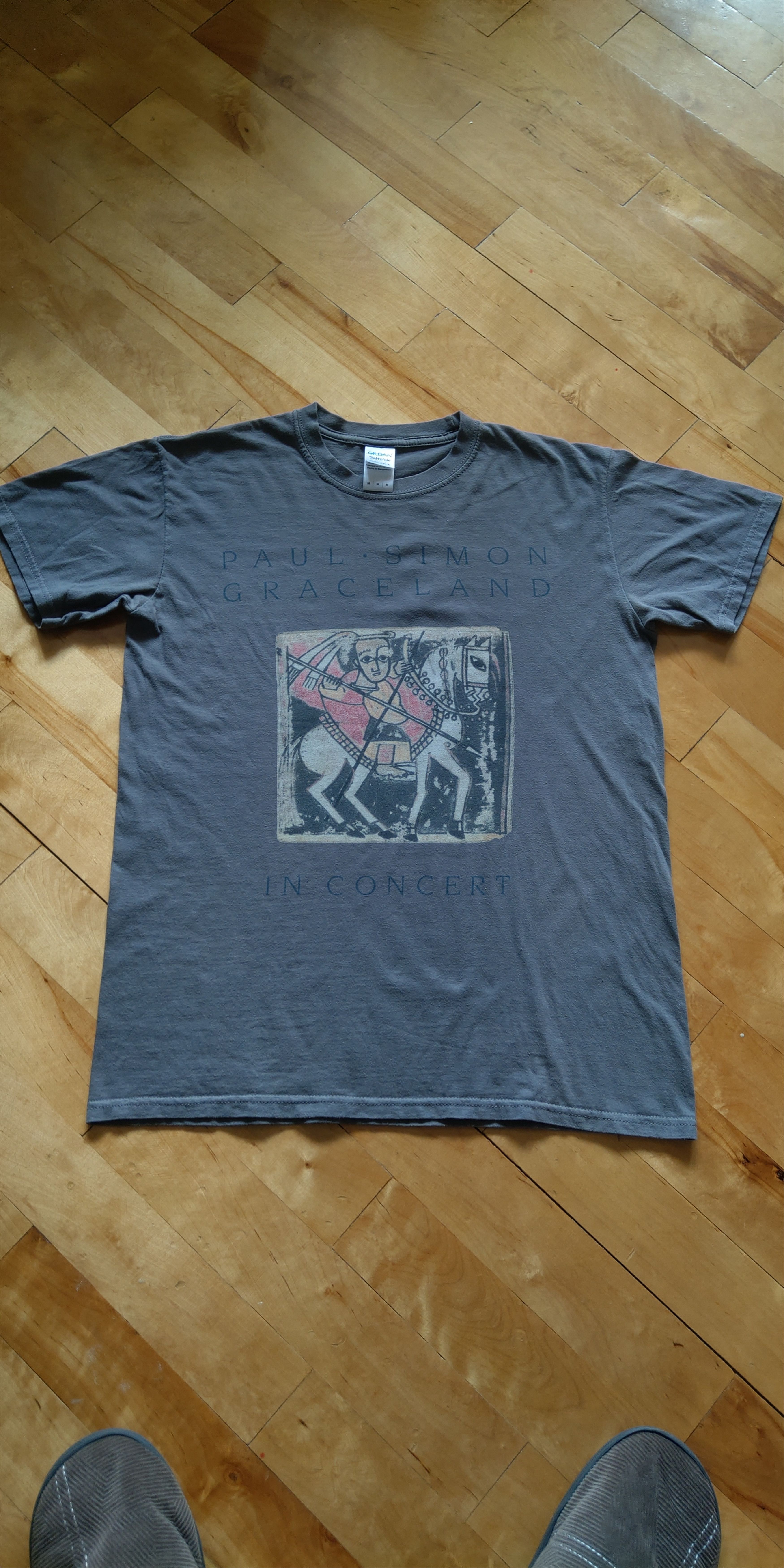 Band Tees Paul Simon Graceland Unique Tshirt Pop rock star Archive M Size US M / EU 48-50 / 2 - 1 Thumbnail