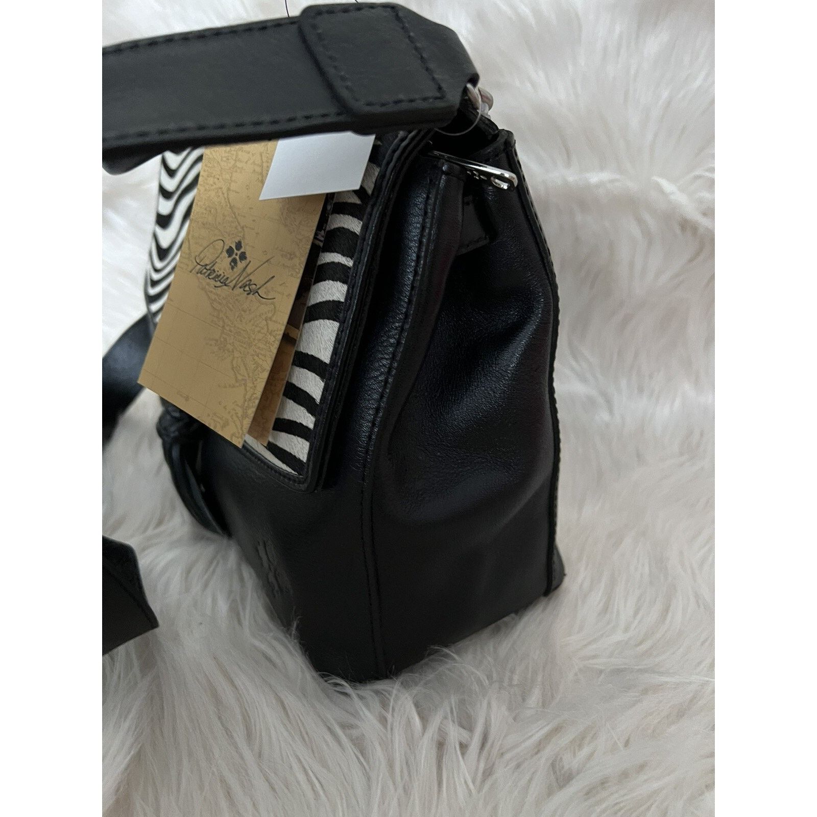 Patricia Nash Patricia Nash Top Handle Satchel zebra haircalf bag A373035 Size ONE SIZE - 4 Thumbnail