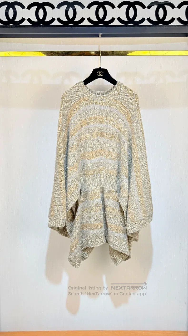 Chanel Chanel 18k Forest Series Gold-plated Knitted Cloak Dress Size XXS / US 00 / IT 34 - 1 Thumbnail