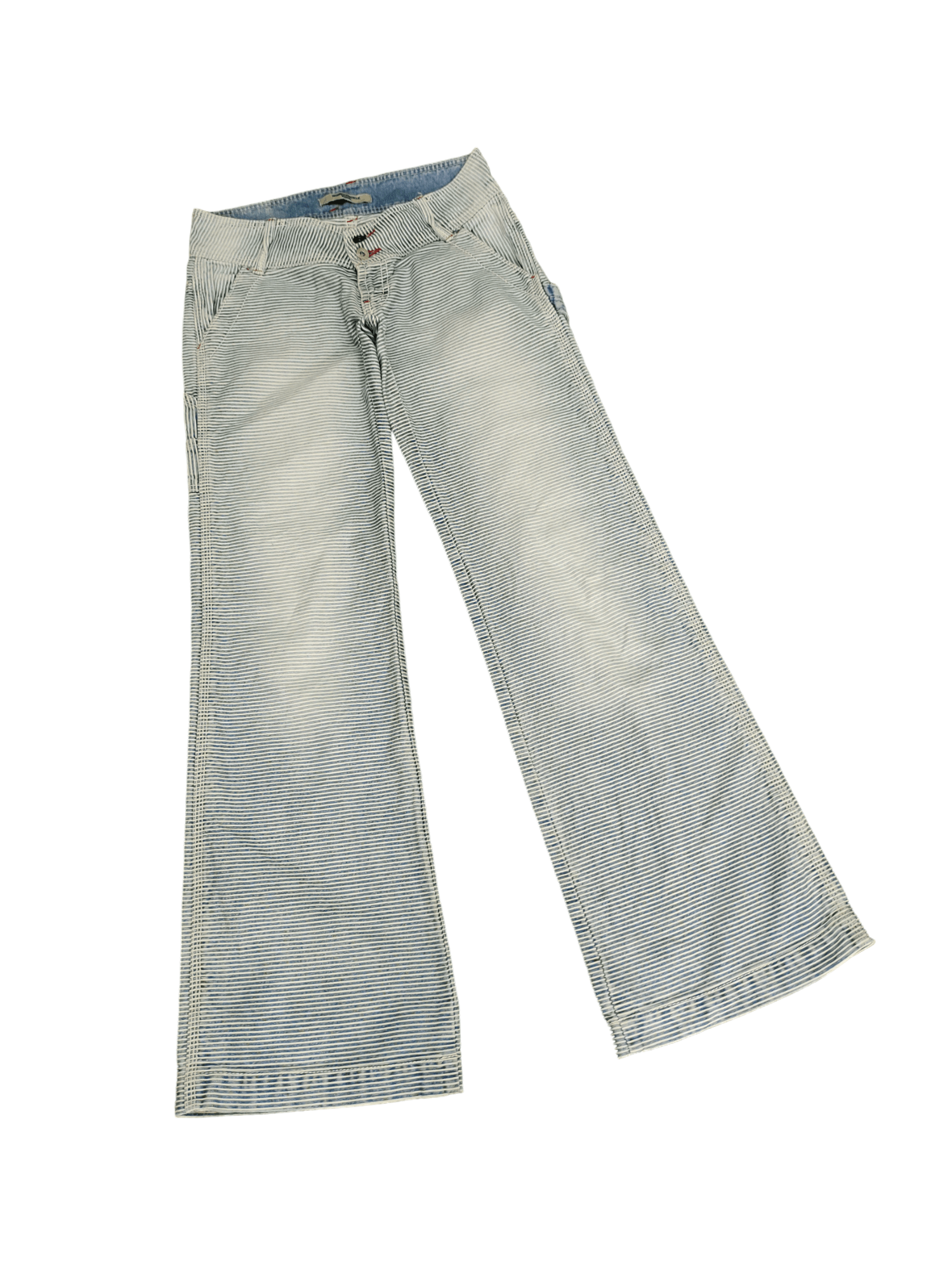 If Six Was Nine Baggy Flare Jeans Honeysuckle Rose Low Rise Boot Cut Y2k Size US 29 - 2 Thumbnail