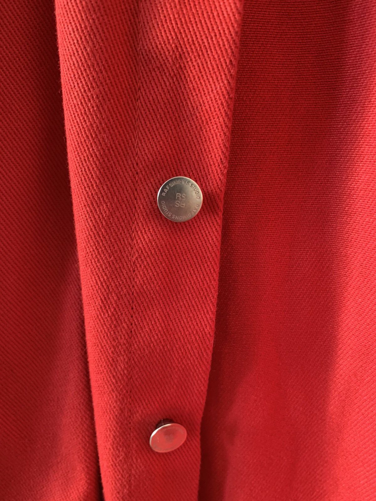Raf Simons Raf Simons Red Denim shirt patch aw 18/19 Size US S / EU 44-46 / 1 - 10 Thumbnail