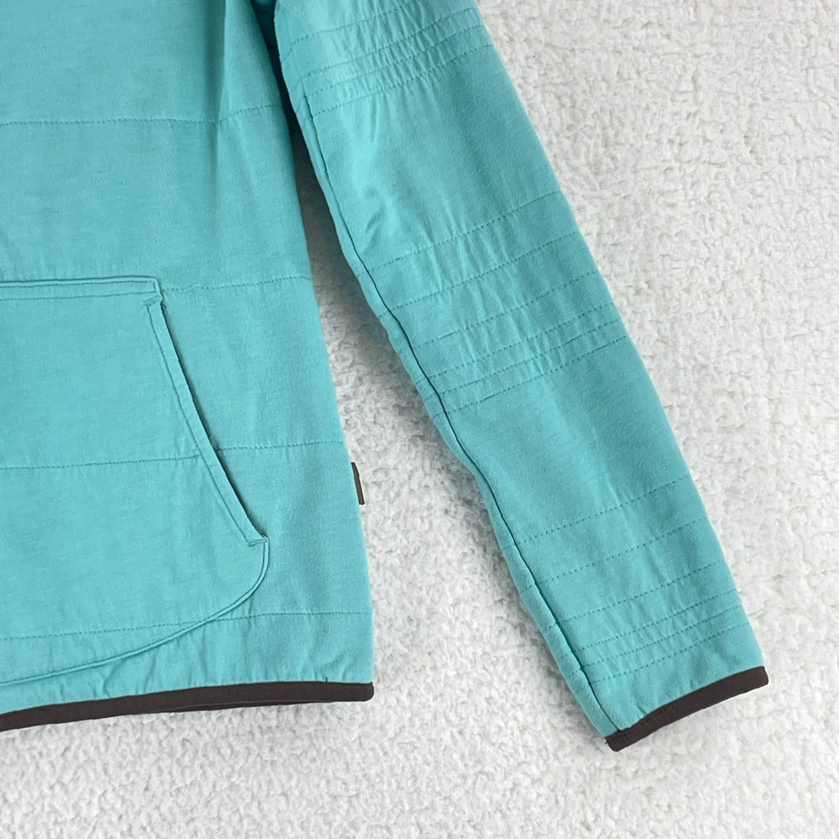 Merrell Merrell Womens Sweater Full Zip Hooded Long Sleeve Pockets Blue Outdoor Casual Travel Shirt Size S / US 4 / IT 40 - 4 Thumbnail