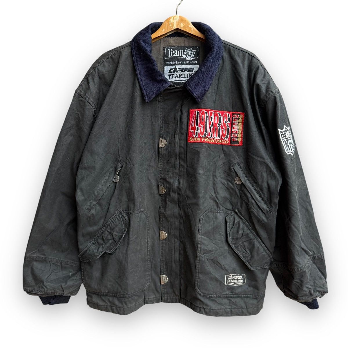 NFL 1993’s San Francisco 49ers NFL Campri Teamline Canvas Jacket Size US M / EU 48-50 / 2 - 3 Thumbnail