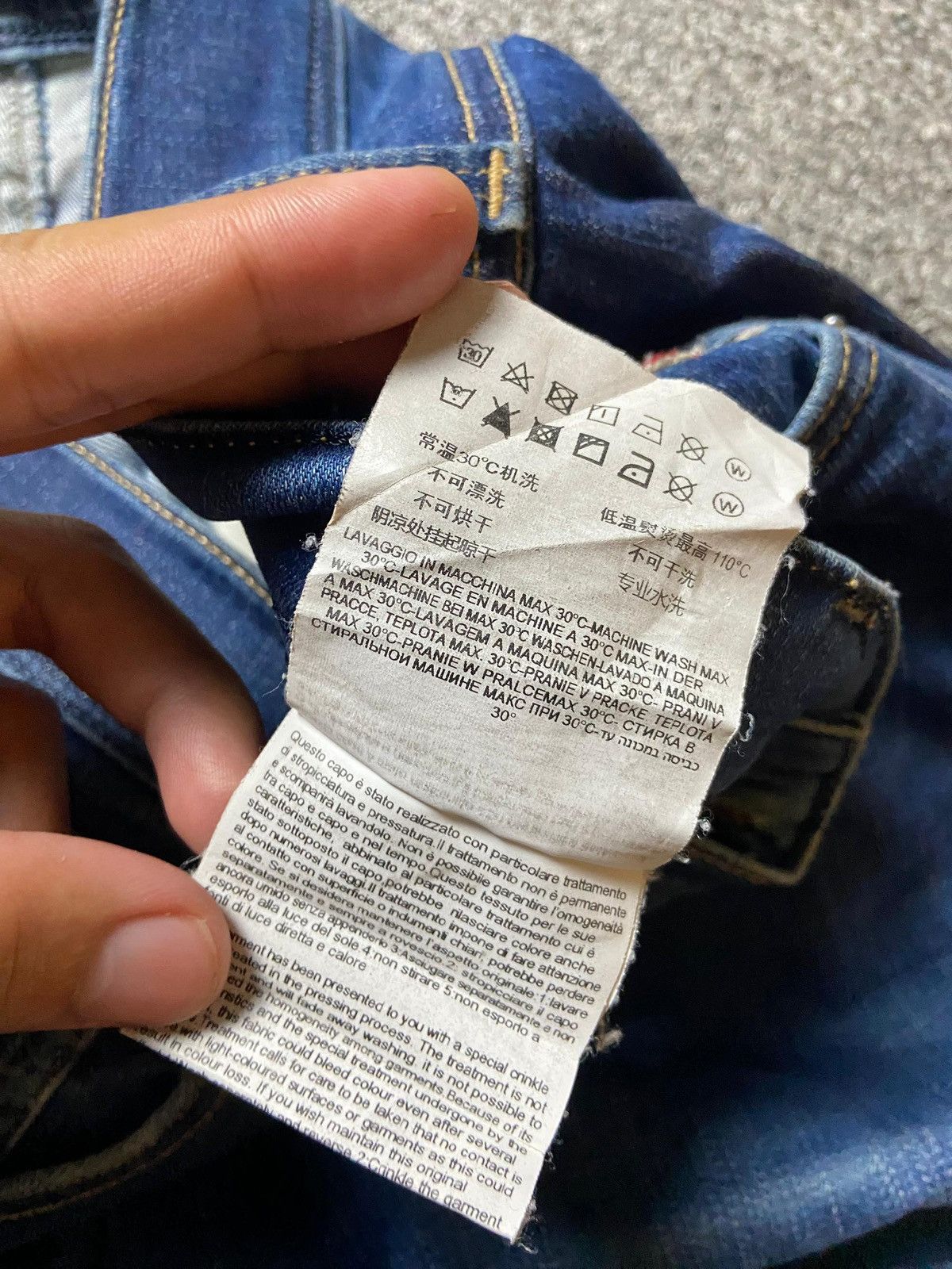 Replay × Vintage Replay Brand Regular Fit Denim Jeans (123) Size US 30 / EU 46 - 6 Thumbnail