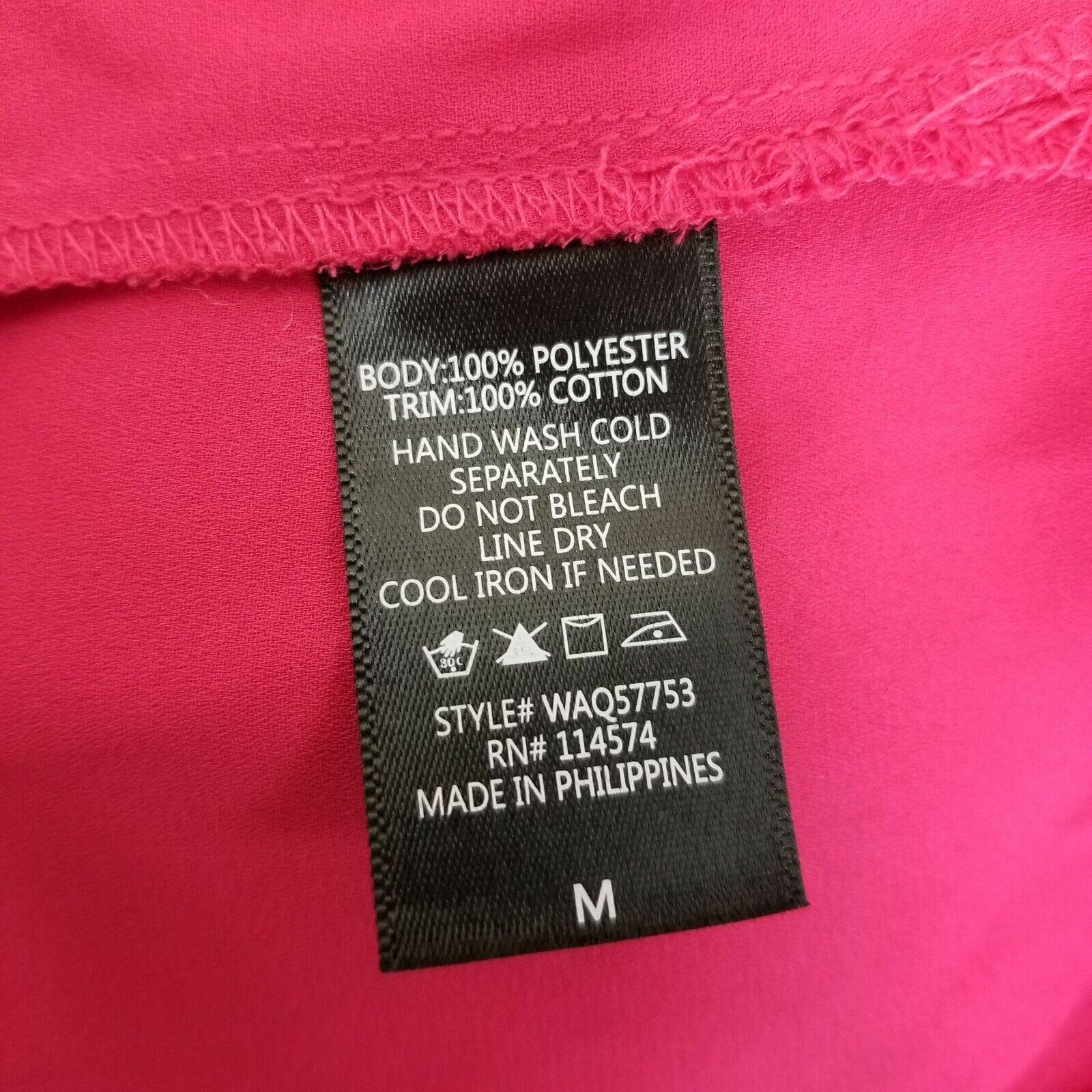 Anthropologie Pleione M Shirt Top Blouse Hot Pink Hi Low Lightweight Anthr Size M / US 6-8 / IT 42-44 - 4 Thumbnail