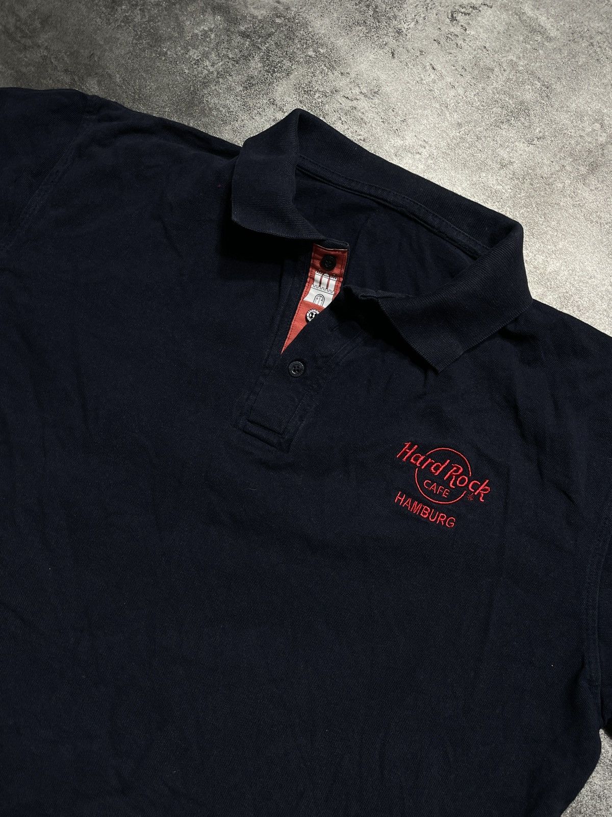 Hard Rock Cafe 🔥RARE🔥Vintage Y2K Hard Rock Cafe Hamburg Polo Tee Boxy Fit Size US L / EU 52-54 / 3 - 2 Thumbnail