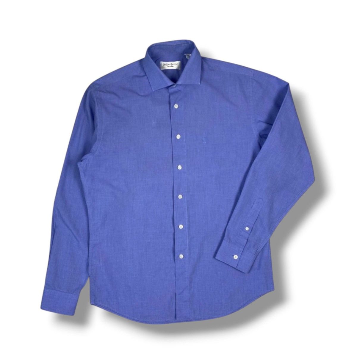 Yves Saint Laurent Yves Saint Laurent Luxury Button Up Long Sleeve Shirt Size US L / EU 52-54 / 3 - 1 Thumbnail