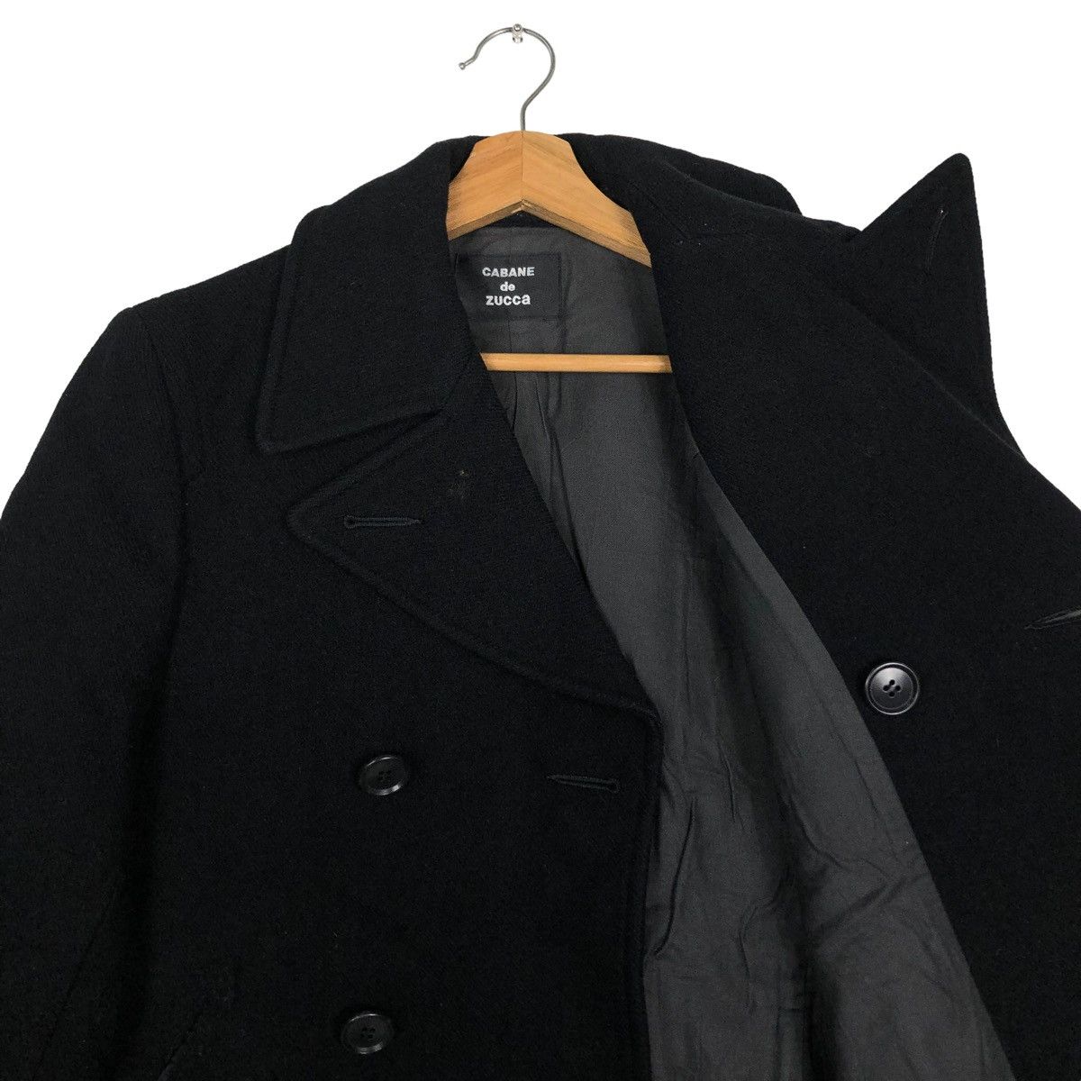 Issey Miyake 🔥Vtg Wool Double Breast Biker Issey Miyake Cabane De Zucca Size US S / EU 44-46 / 1 - 10 Thumbnail