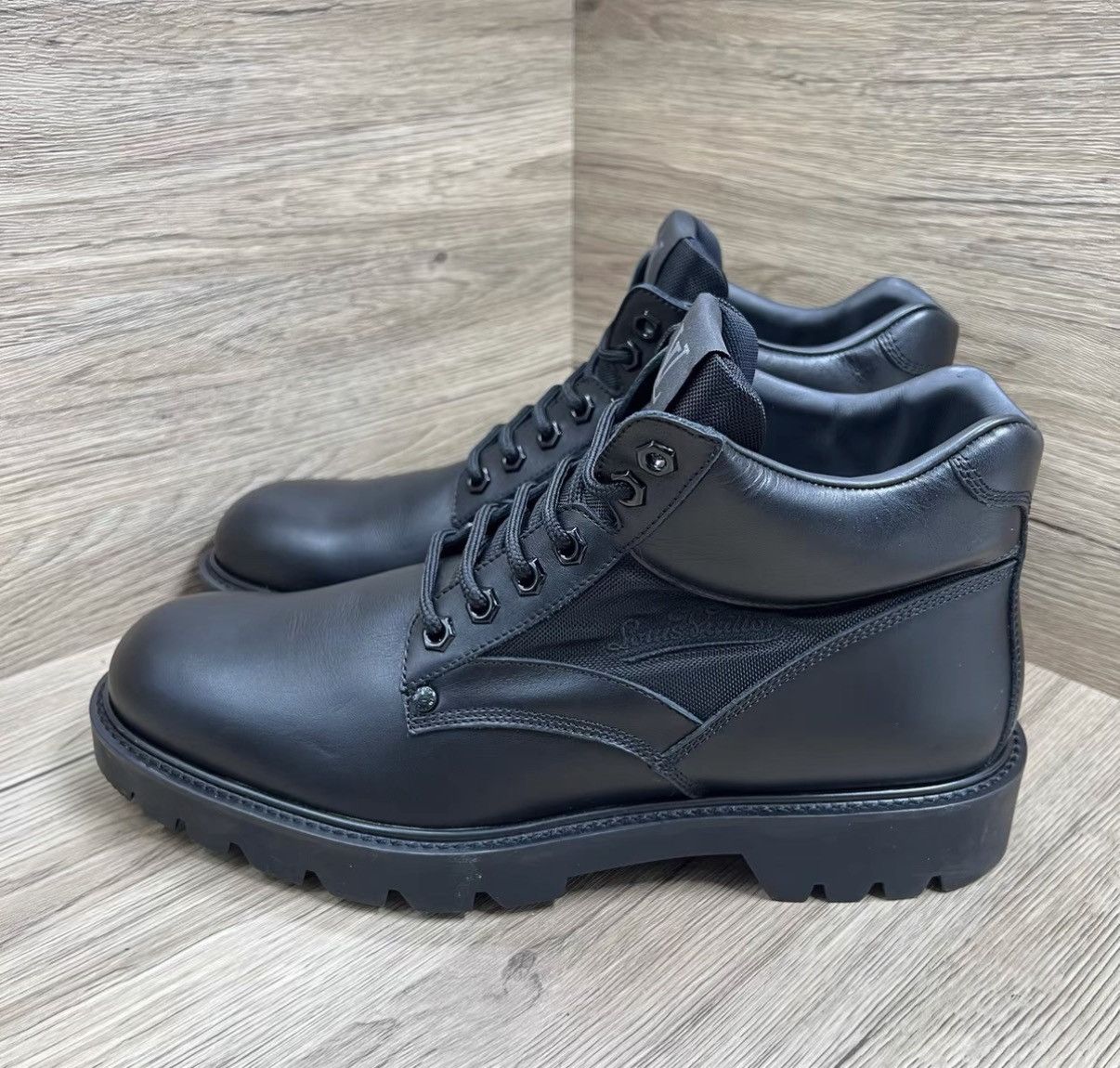 Louis Vuitton Louis Vuitton Damier Graphite Black Logo Ankle Boots J41 Size US 9.5 / EU 42-43 - 1 Thumbnail
