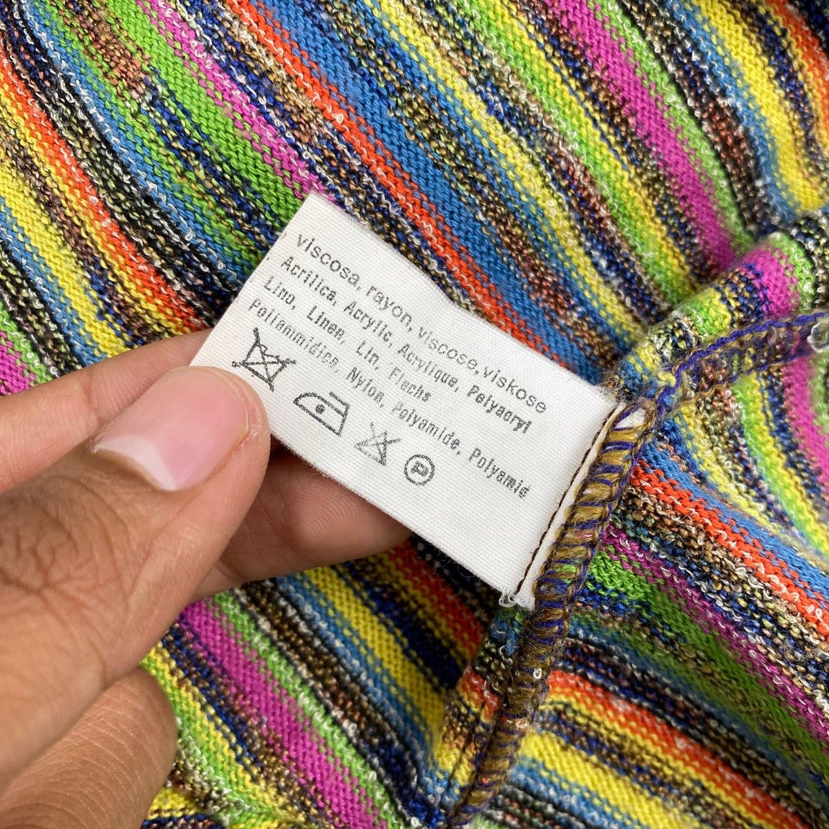 Missoni 1990s Missoni Sport Italy Striped Knitwear Longsleeve Size US L / EU 52-54 / 3 - 9 Thumbnail